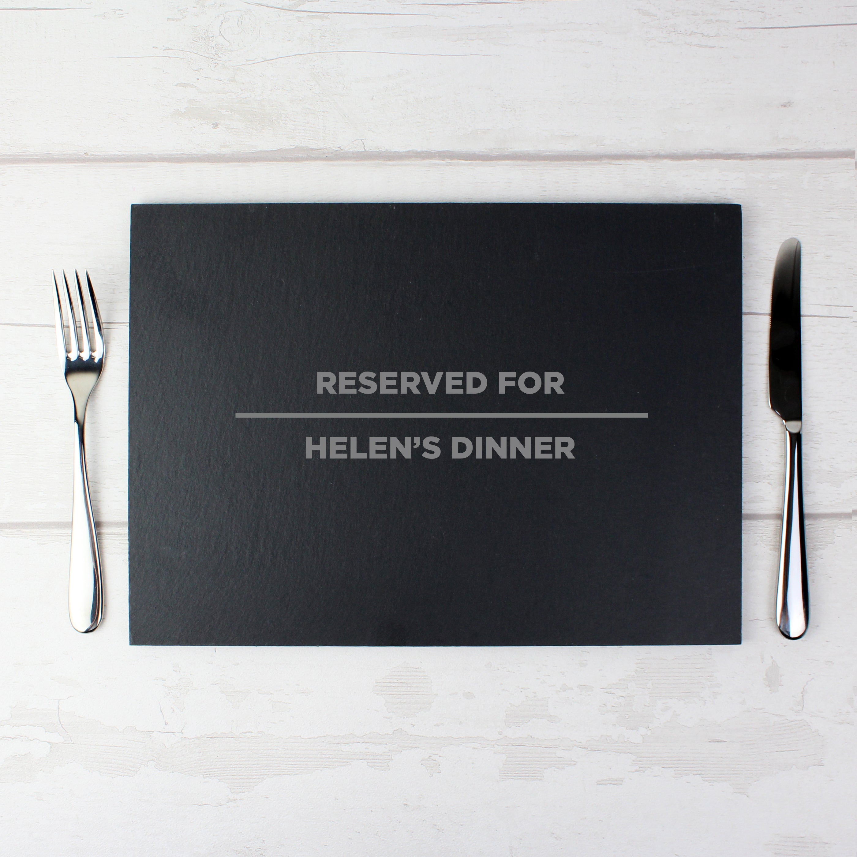 Personalised Classic Slate Rectangle Placemat - gift & personalise