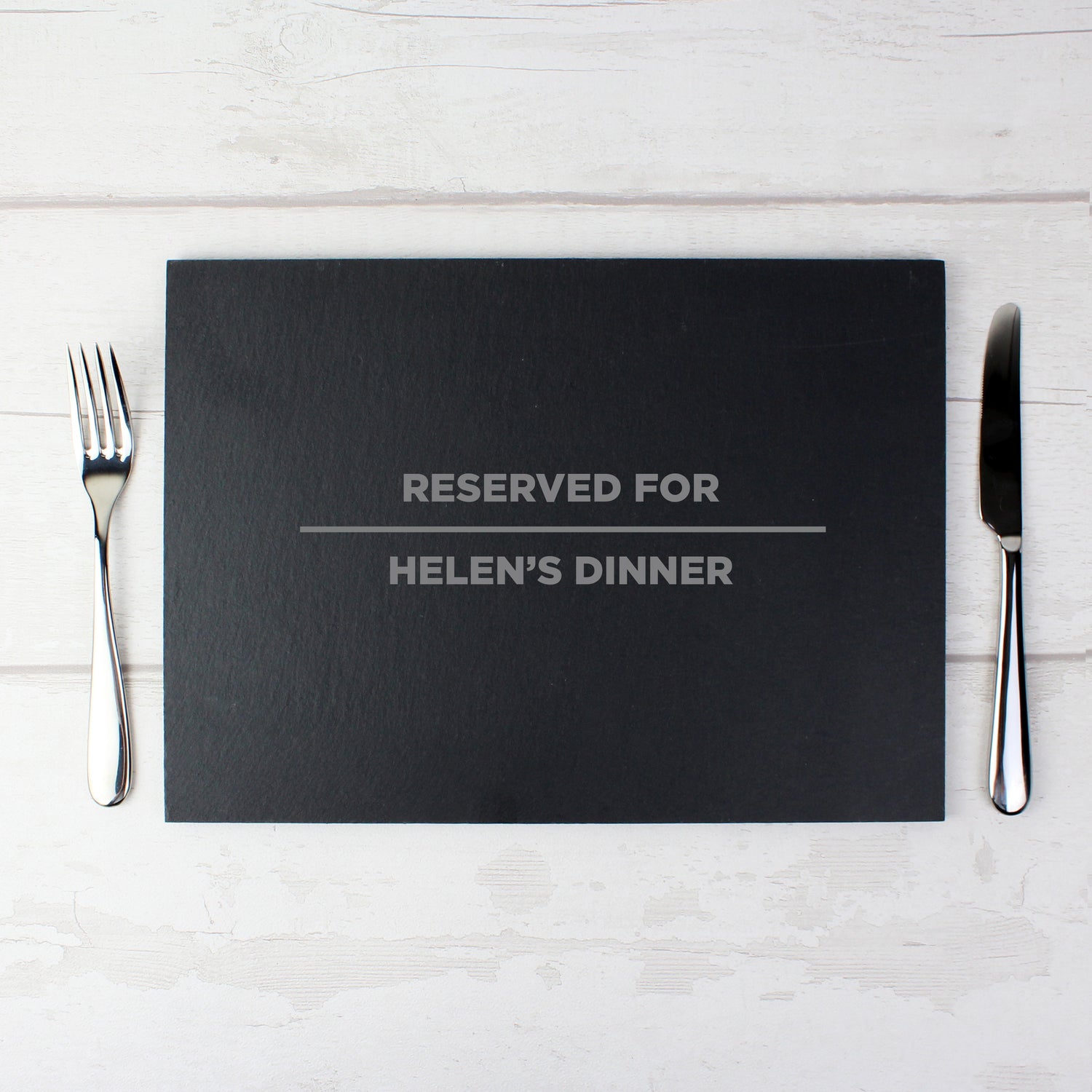 Personalised Classic Slate Rectangle Placemat - gift & personalise