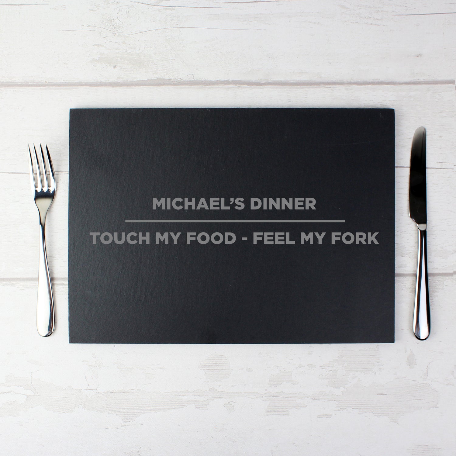 Personalised Classic Slate Rectangle Placemat - gift & personalise