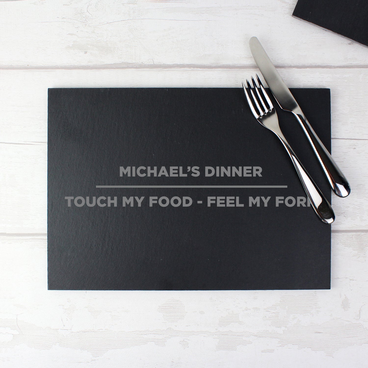 Personalised Classic Slate Rectangle Placemat - gift & personalise