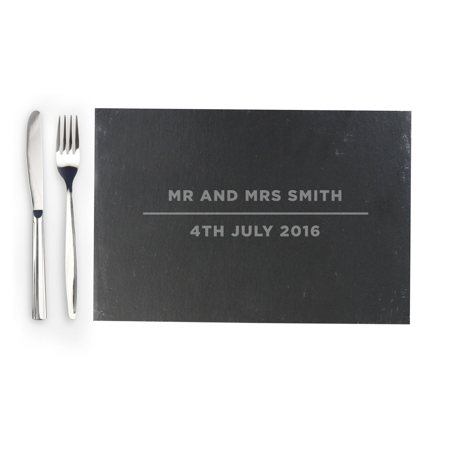 Personalised Classic Slate Rectangle Placemat - gift & personalise