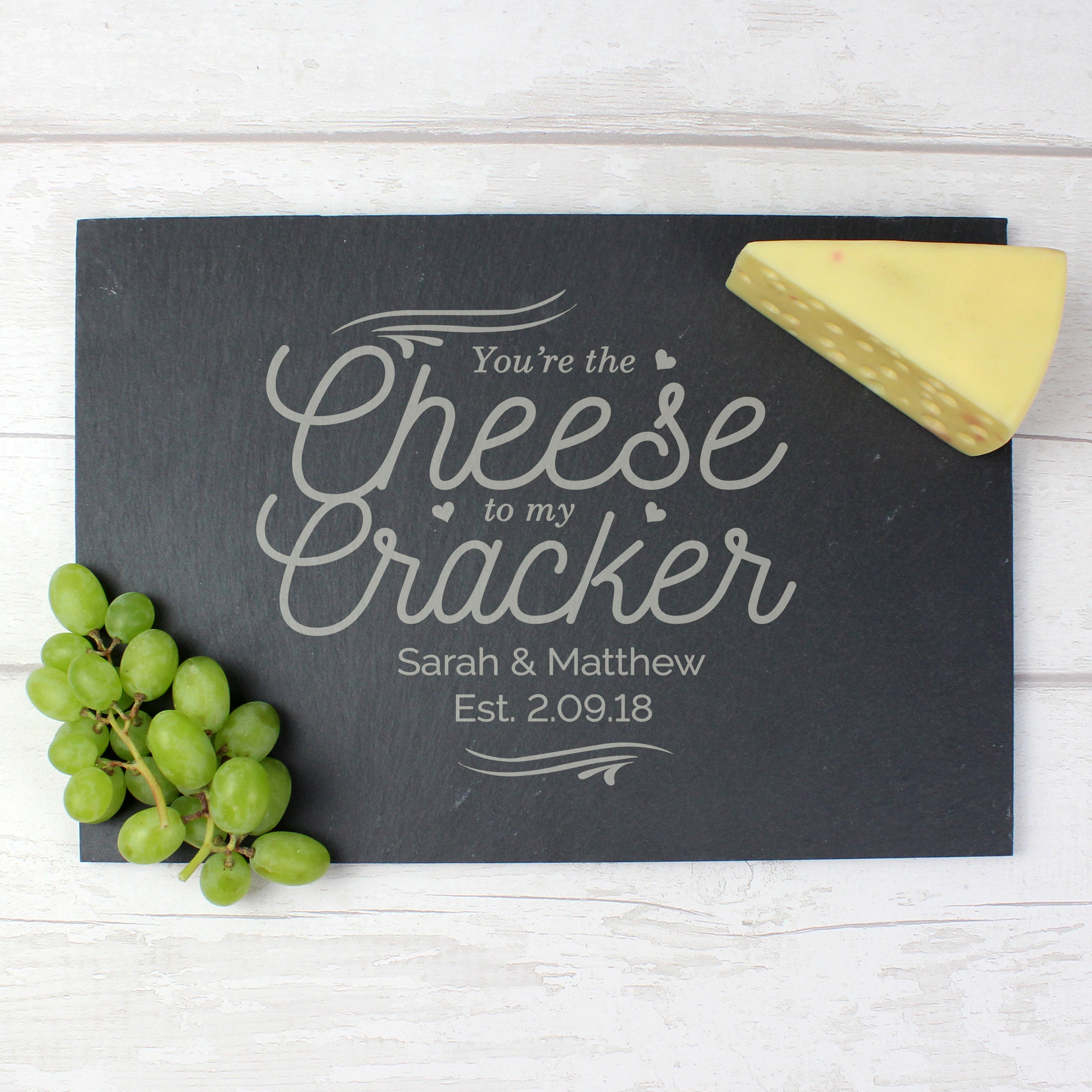 Personalised Cheese To My Cracker Slate Cheese Board - gift & personalise