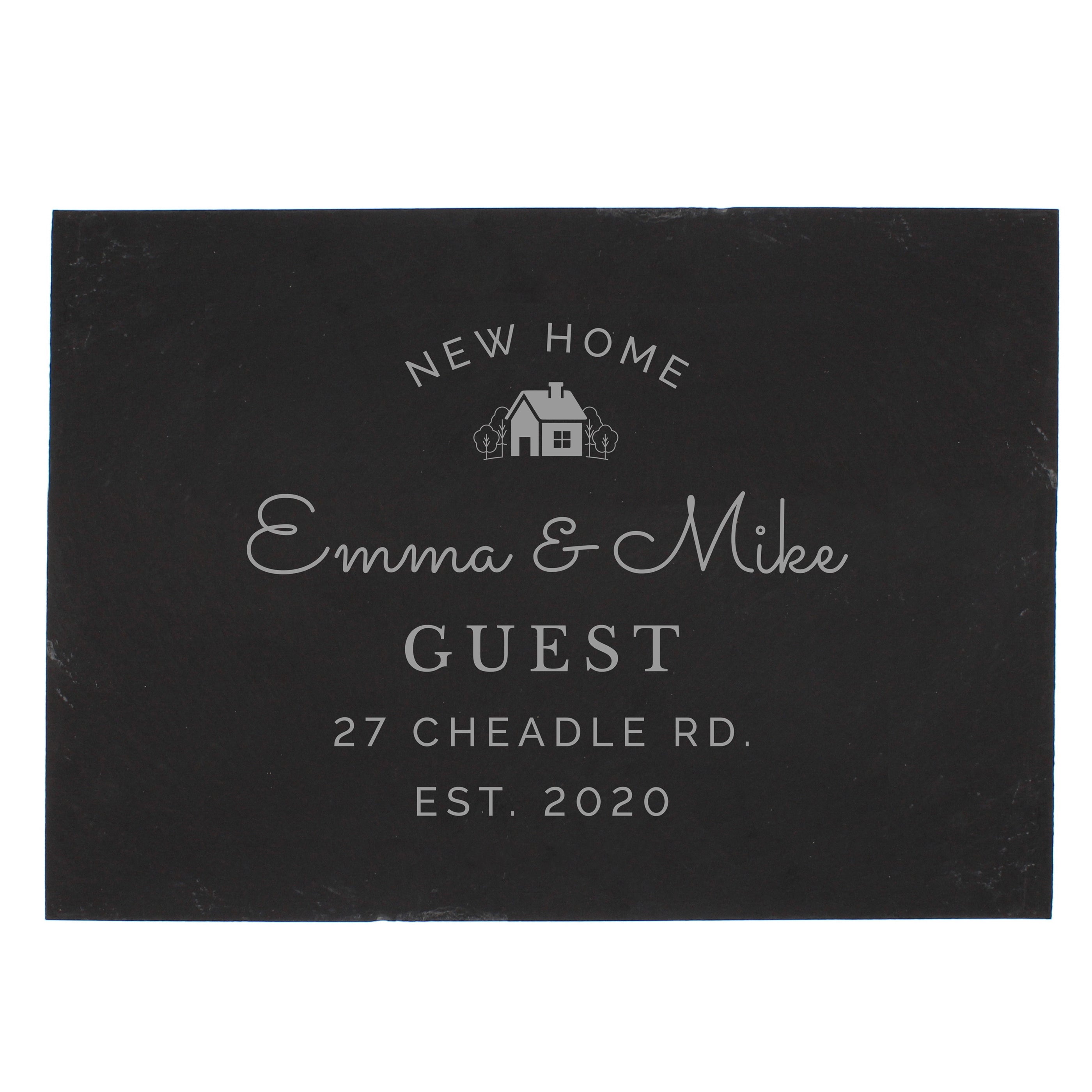 Personalised New Home Slate - gift & personalise