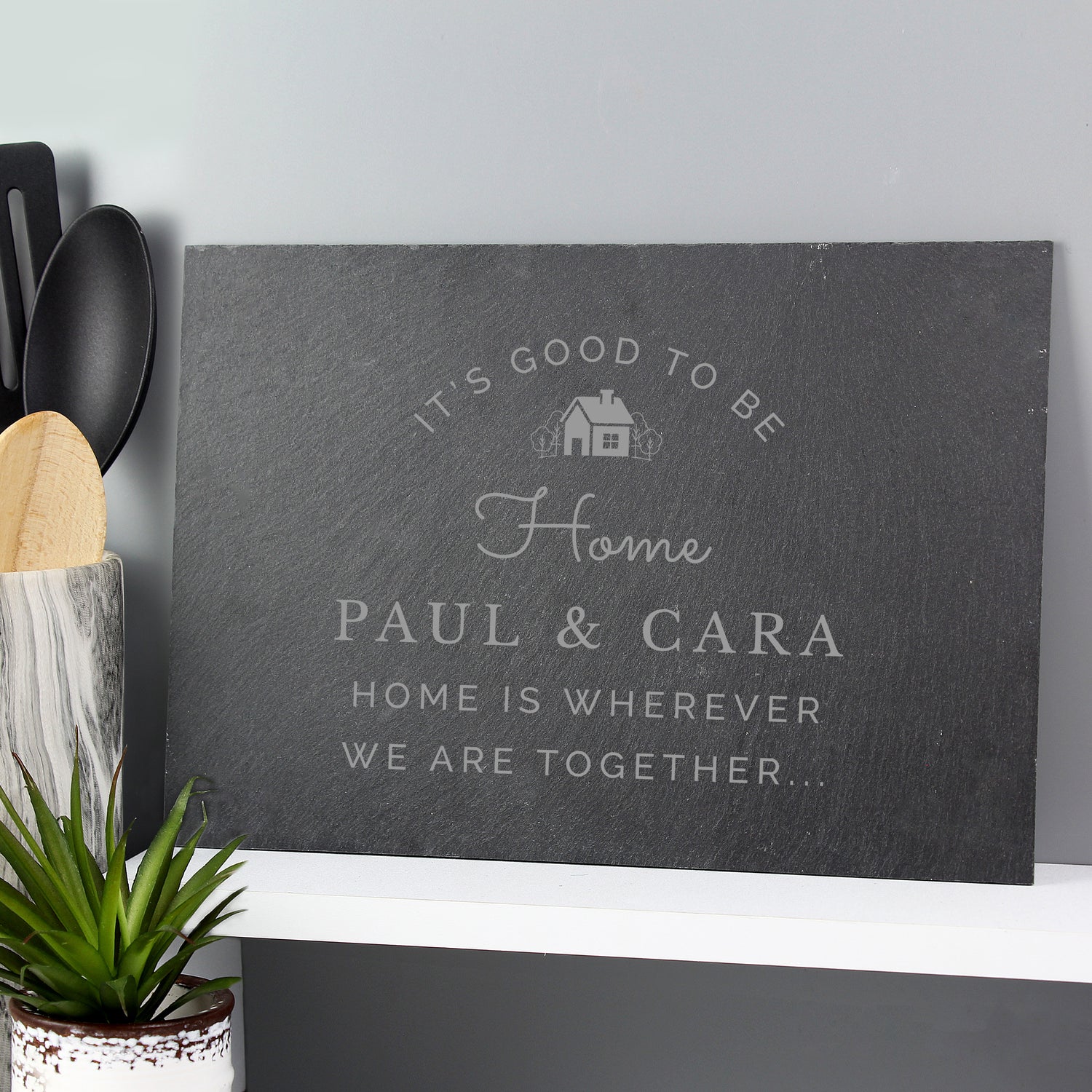 Personalised New Home Slate - gift & personalise