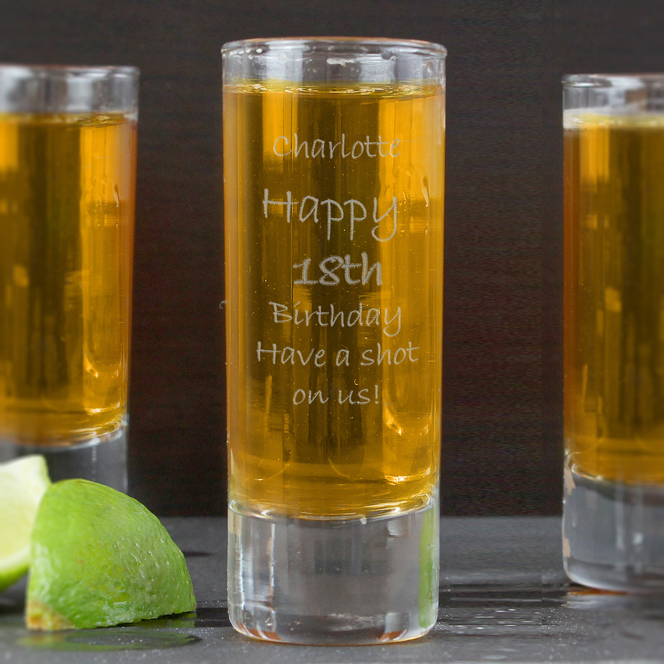 Personalised Engraved Shot Glass - gift & personalise