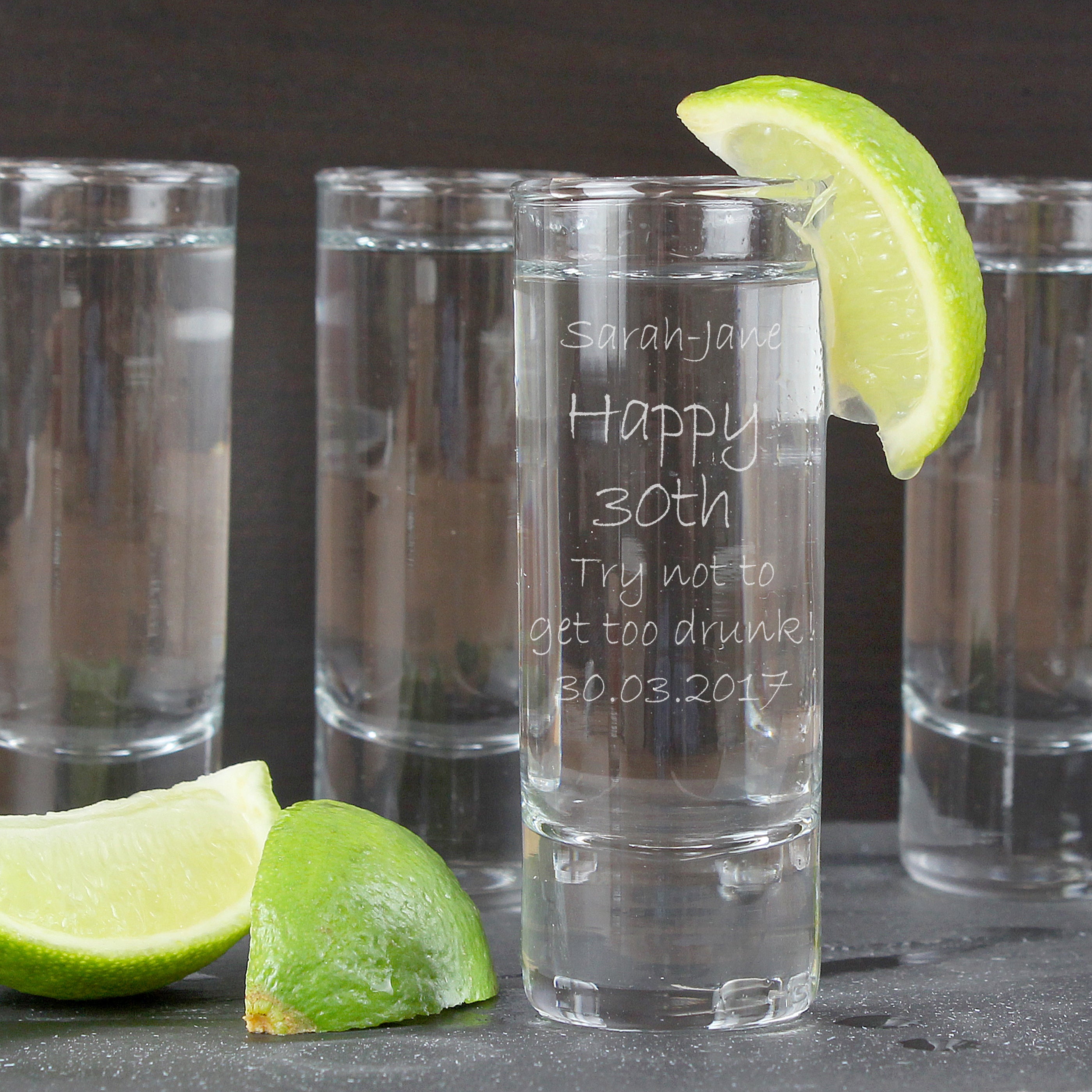 Personalised Engraved Shot Glass - gift & personalise