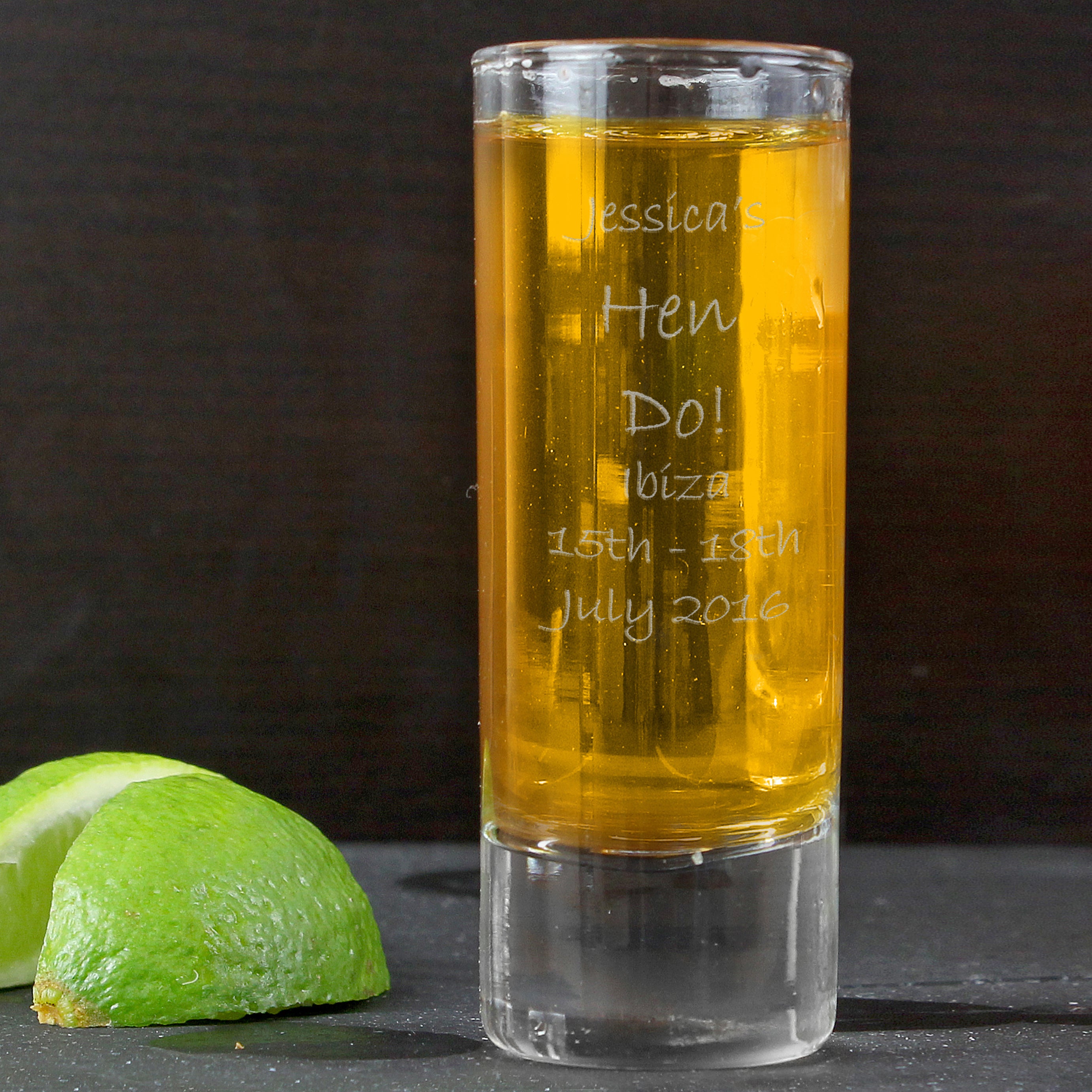 Personalised Engraved Shot Glass - gift & personalise