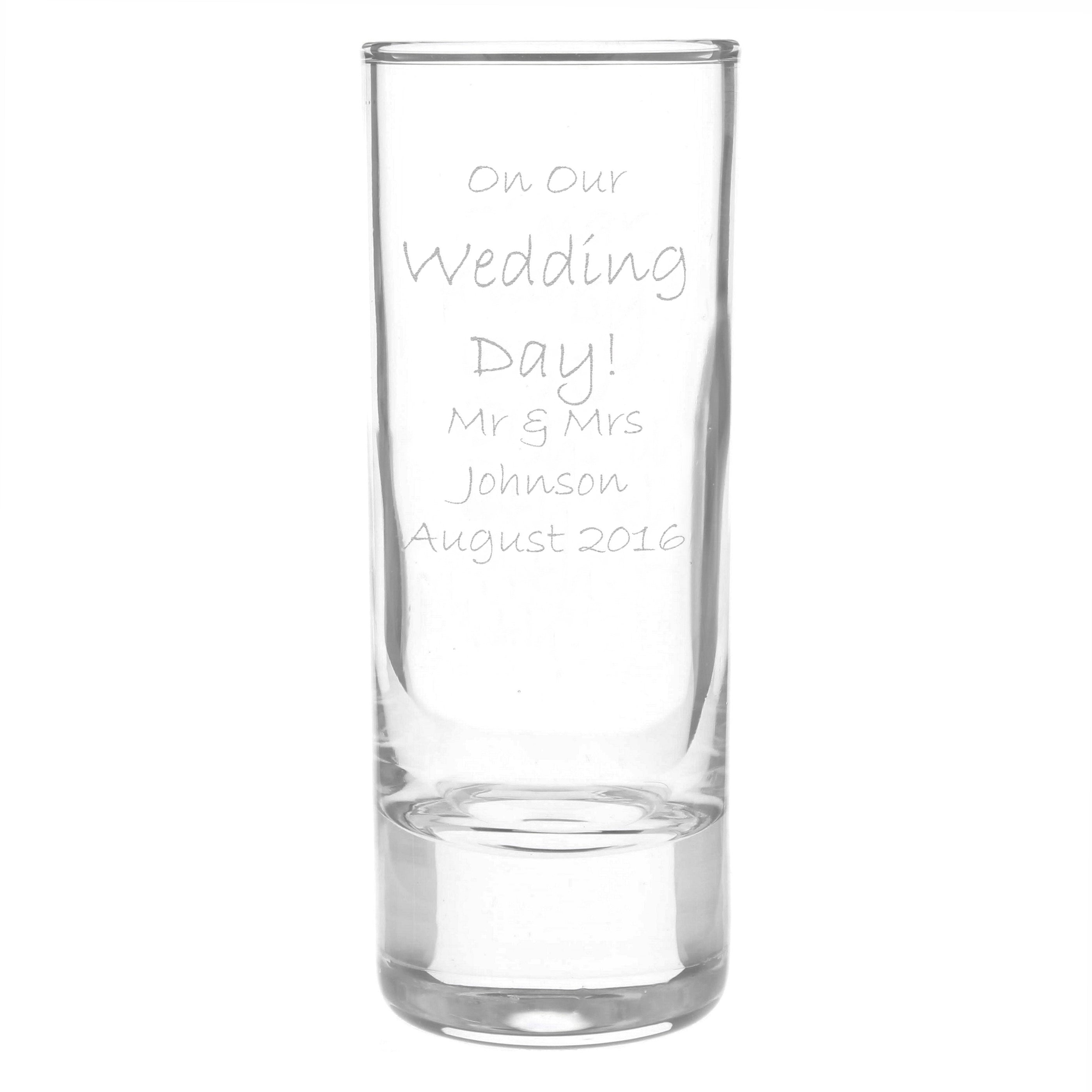 Personalised Engraved Shot Glass - gift & personalise