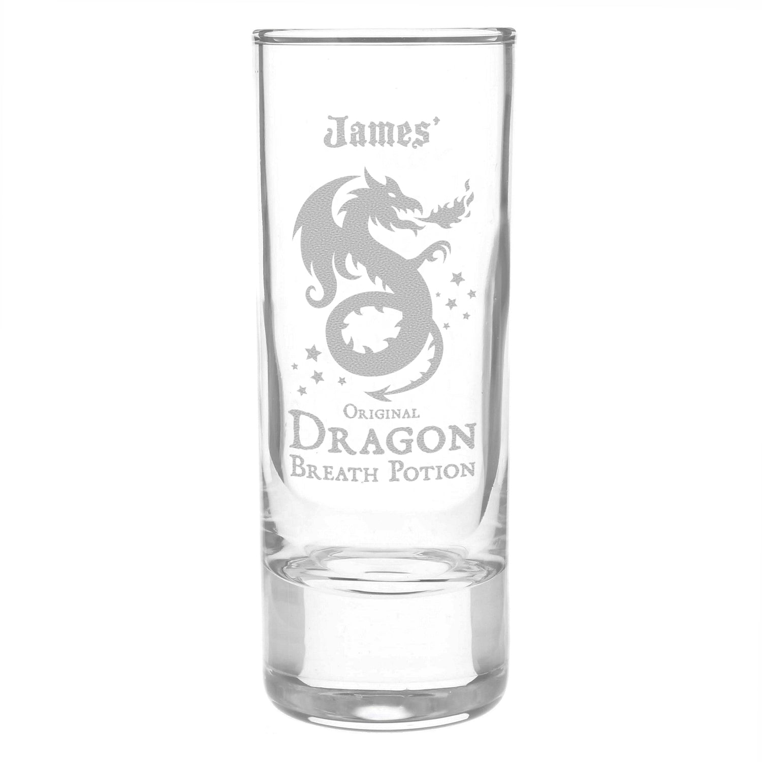 Personalised Dragon Breath Potion Shot Glass - gift & personalise