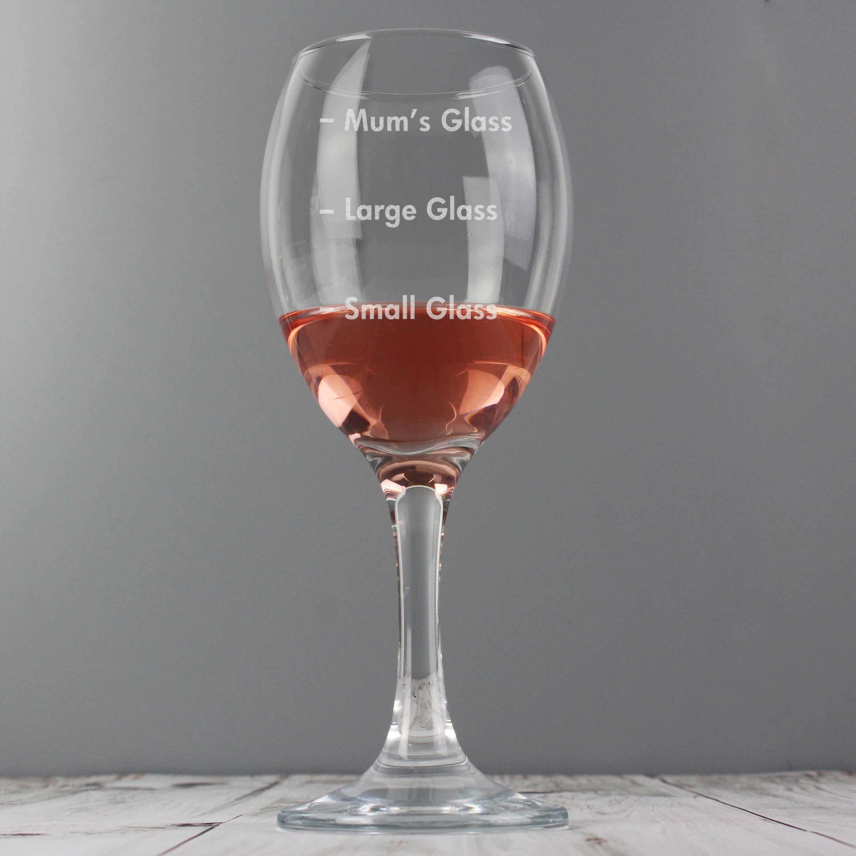 Personalised Measures Wine Glass - gift & personalise