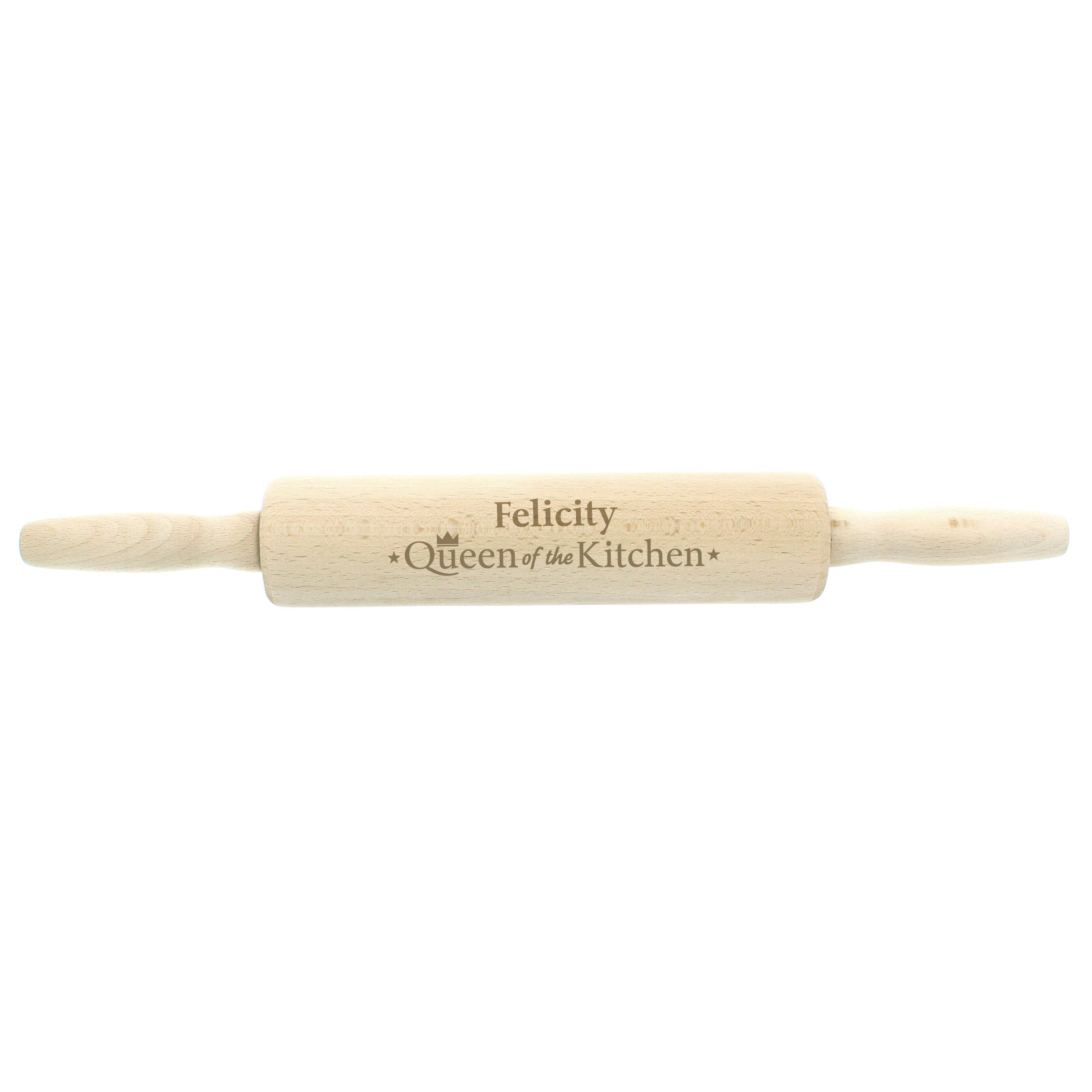 Personalised Queen of the Kitchen Rolling Pin - gift & personalise