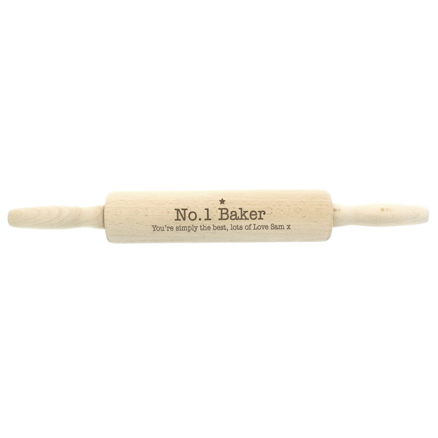 Personalised Baker Rolling Pin - gift & personalise