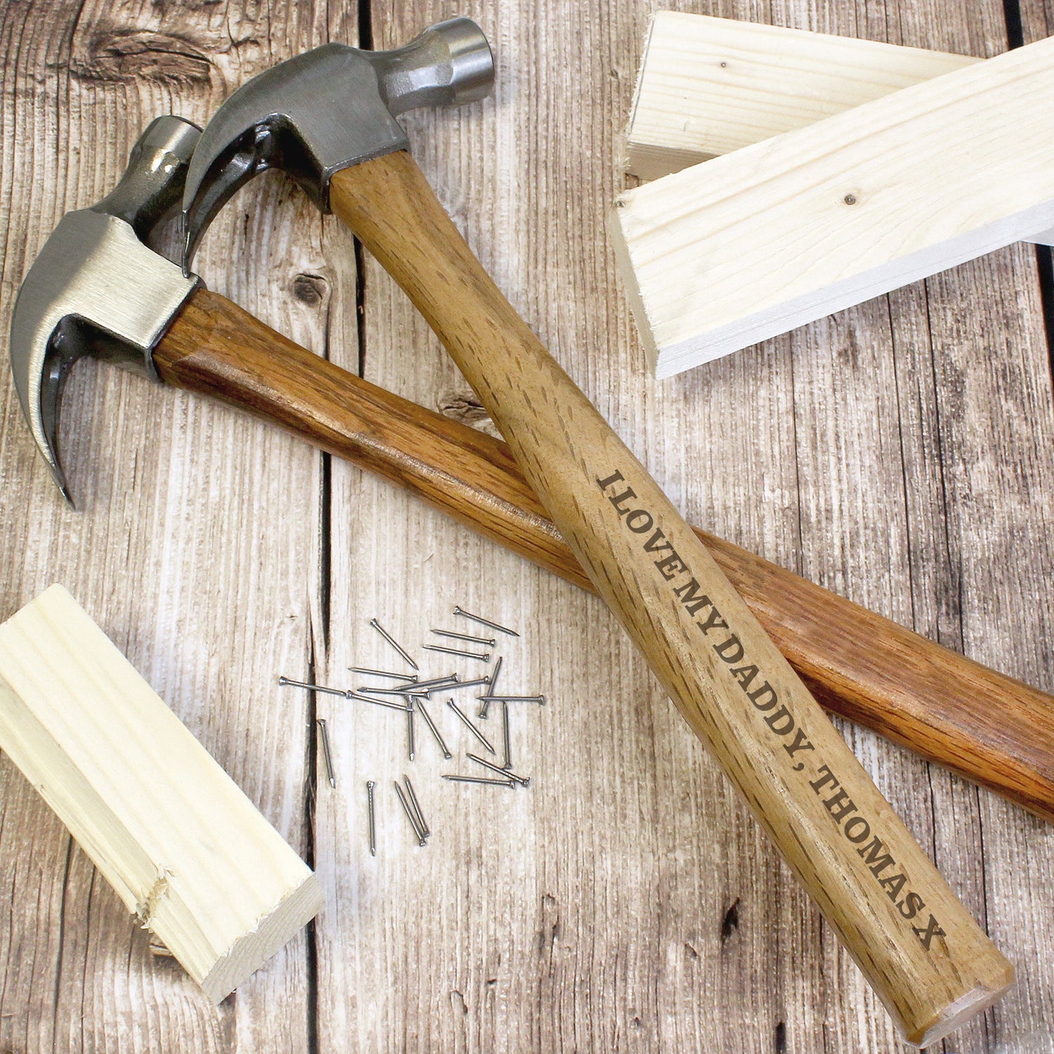 Personalised Bold Text Hammer - gift & personalise