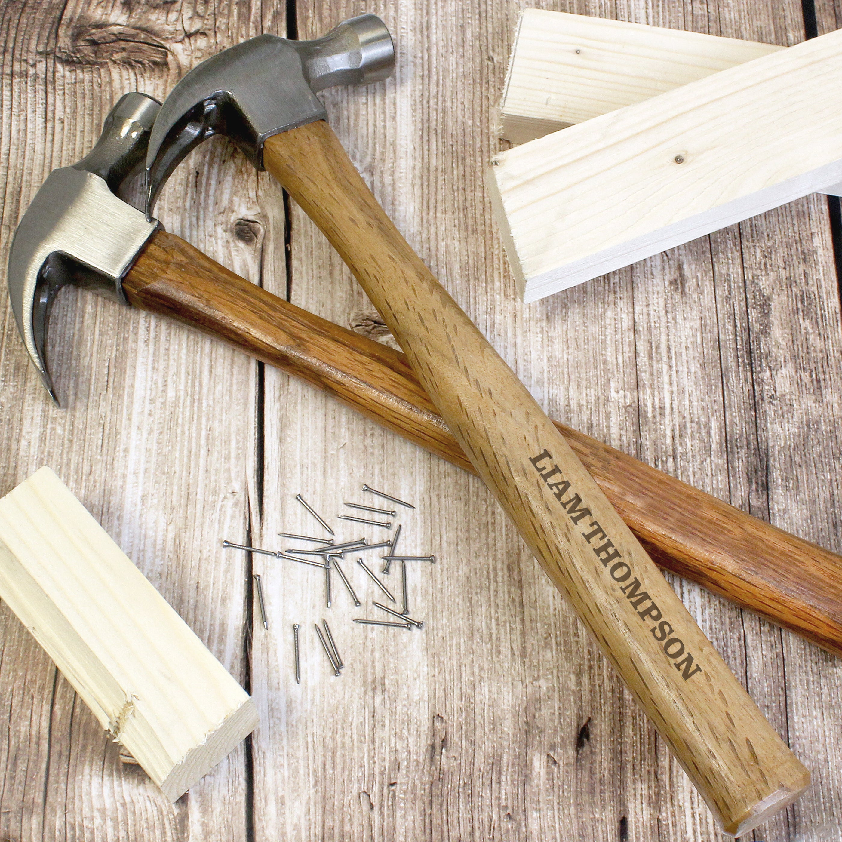 Personalised Bold Text Hammer - gift & personalise