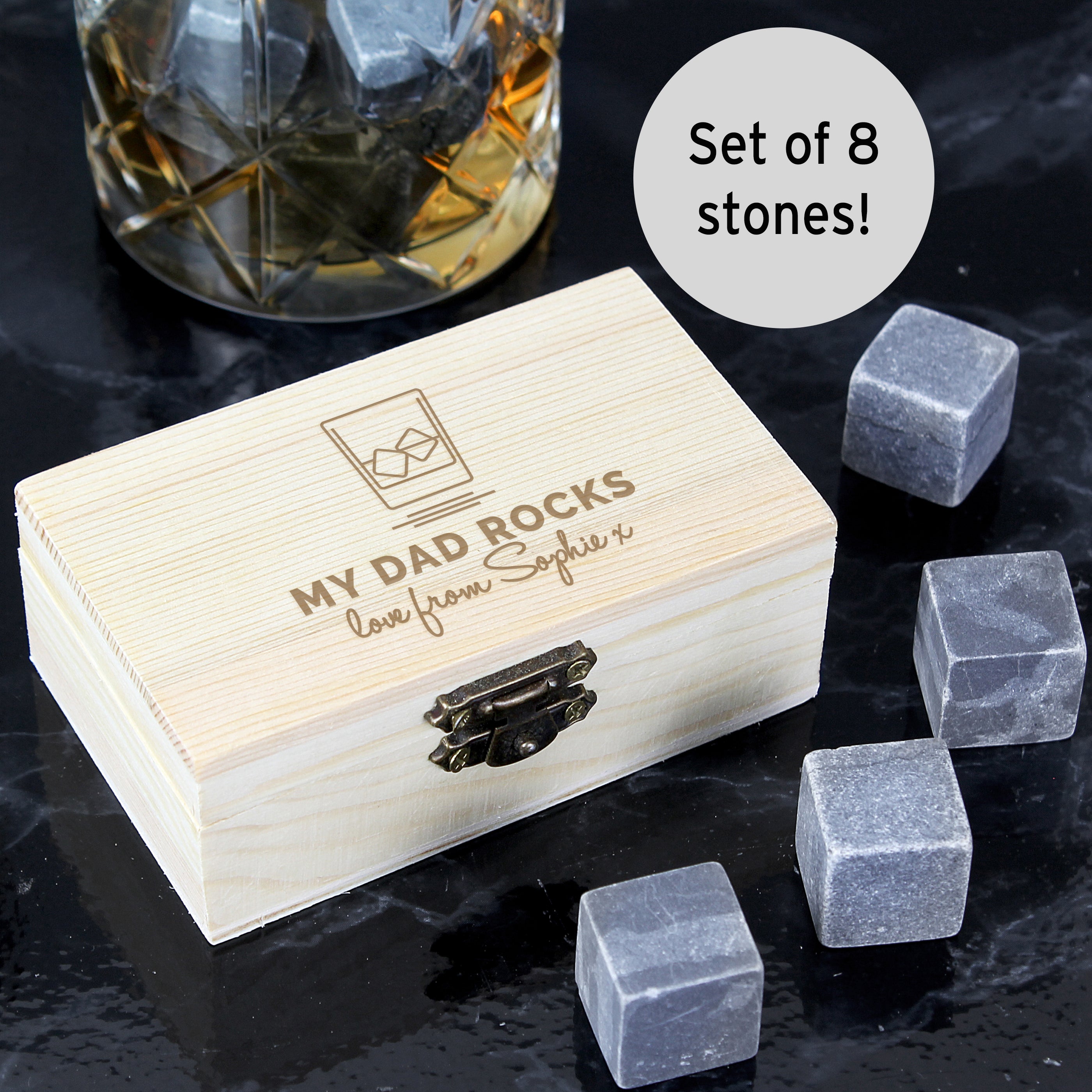 Personalised On The Rocks Cooling Stones - gift & personalise