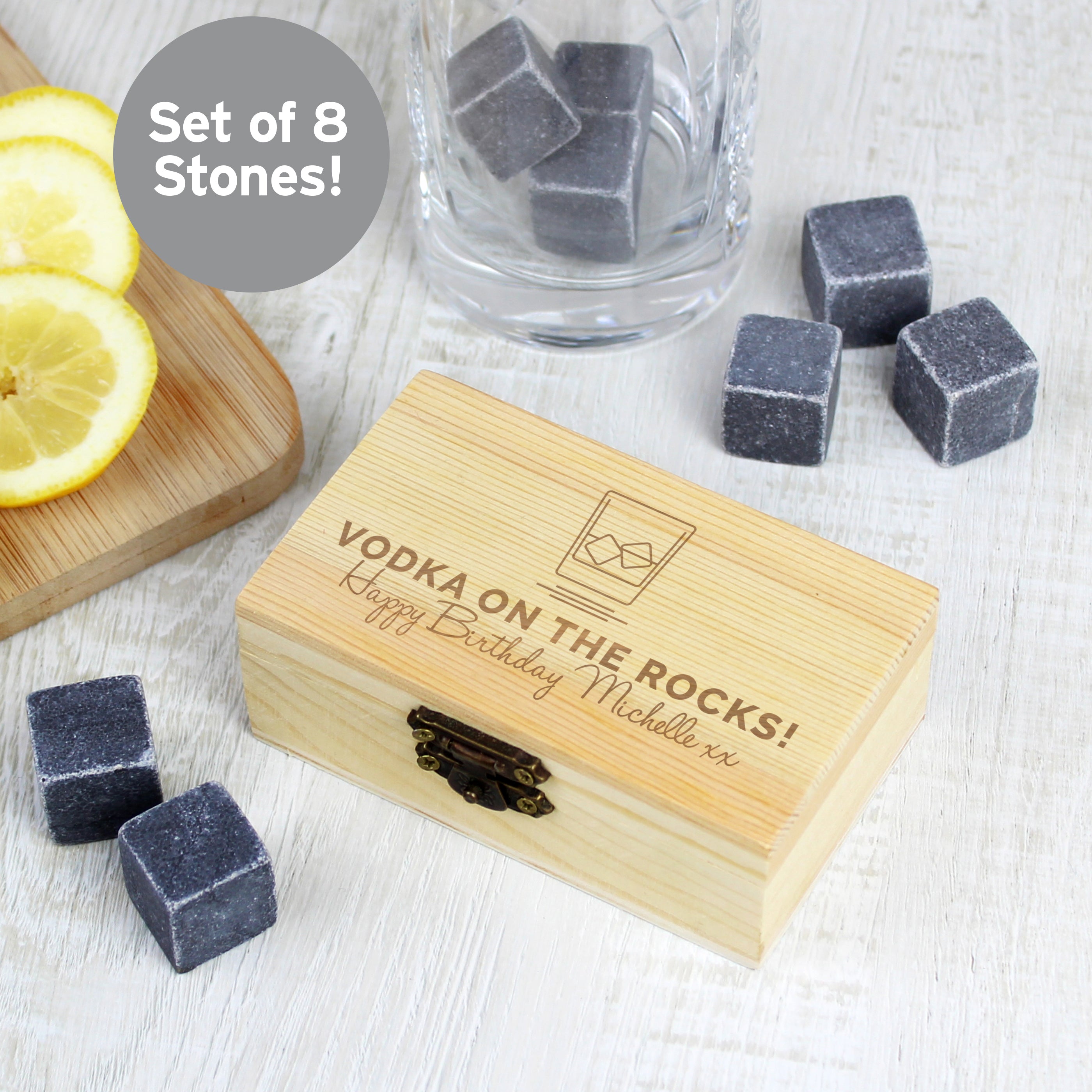 Personalised On The Rocks Cooling Stones - gift & personalise