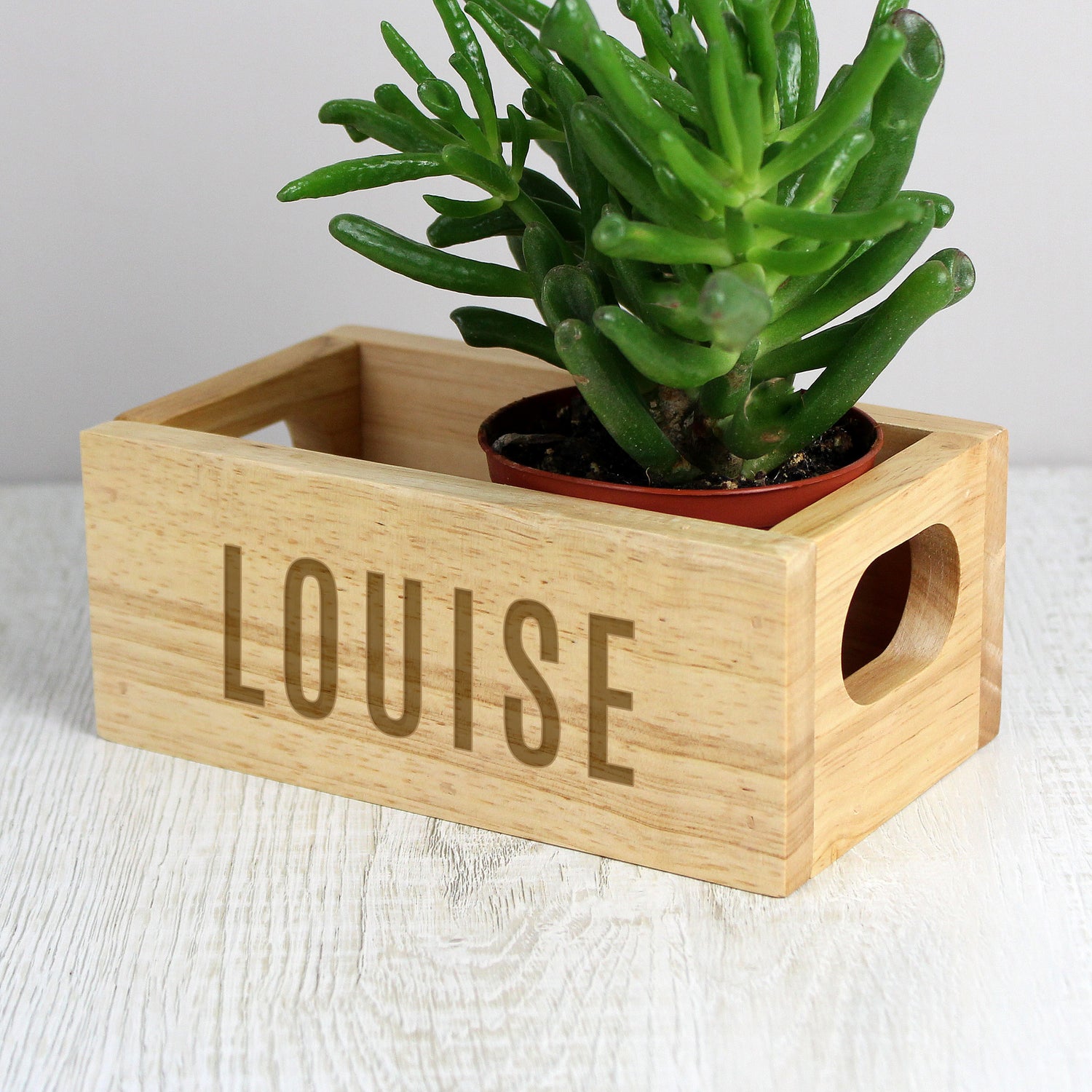 Personalised Name Only Mini Wooden Crate - gift & personalise