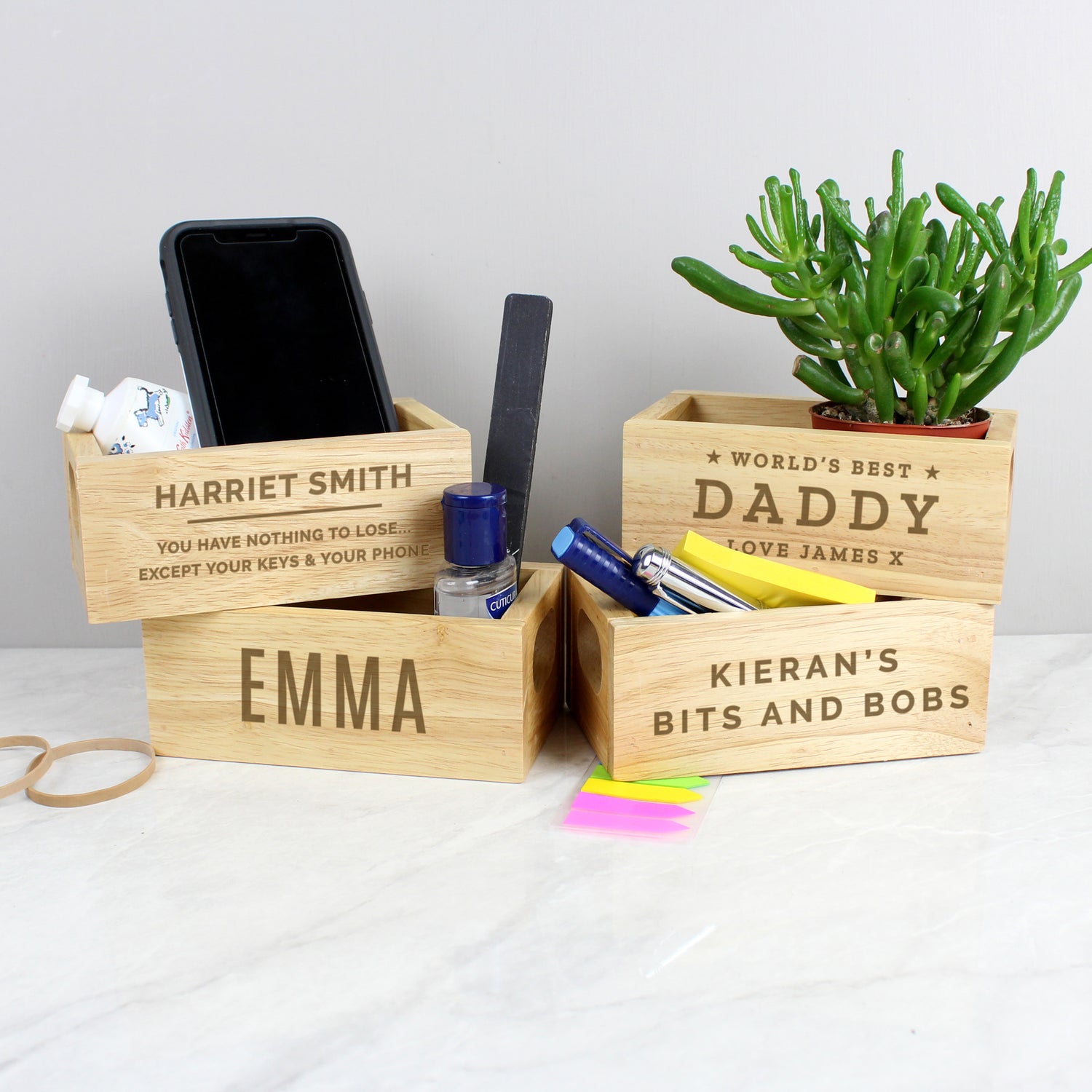 Personalised Name Only Mini Wooden Crate - gift & personalise