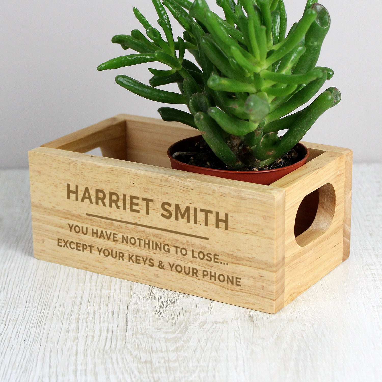 Personalised Free Text Mini Wooden Crate - gift & personalise