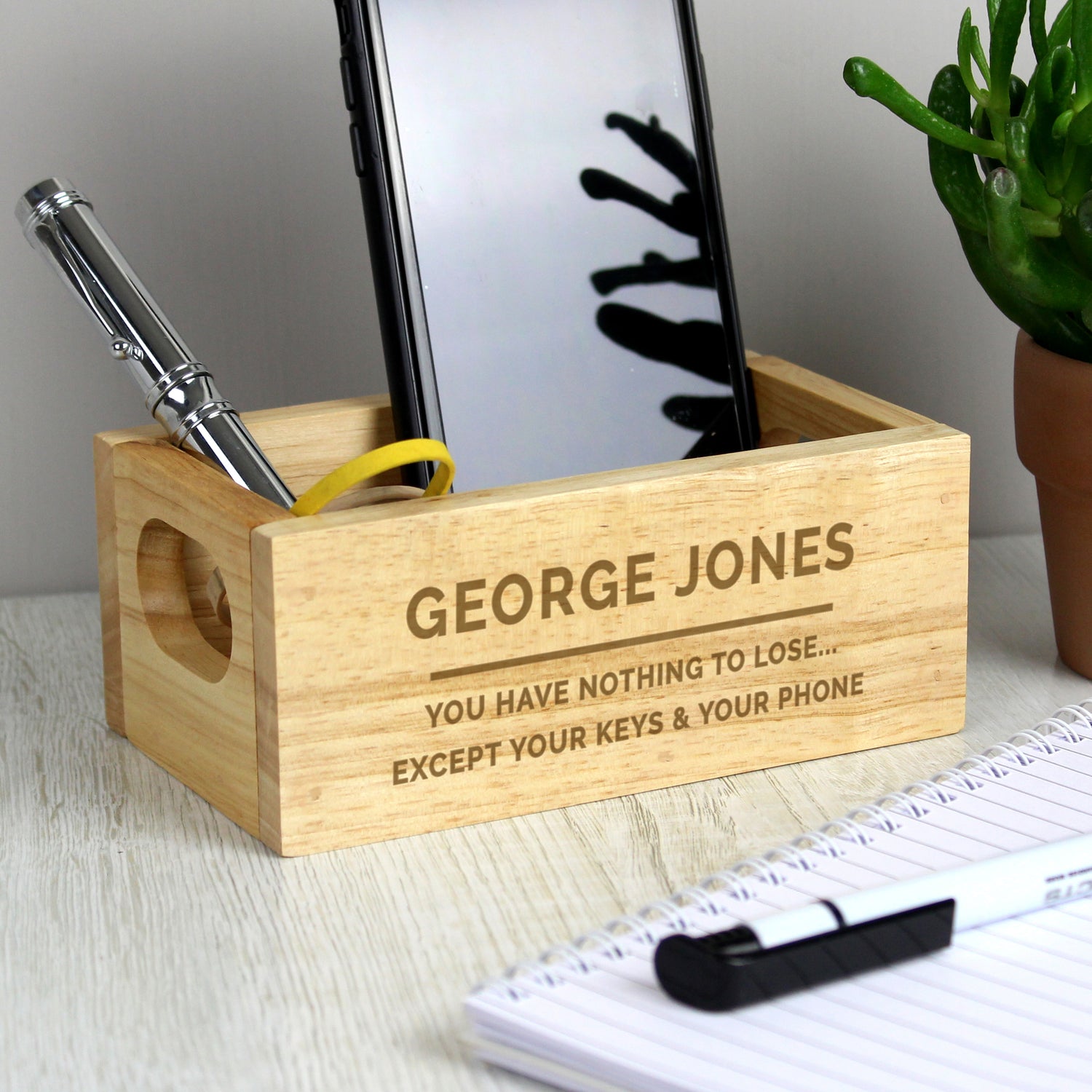 Personalised Free Text Mini Wooden Crate - gift & personalise