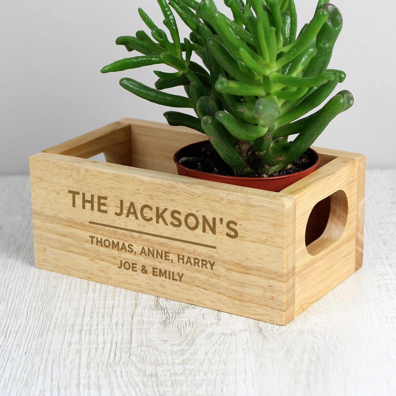 Personalised Free Text Mini Wooden Crate - gift & personalise