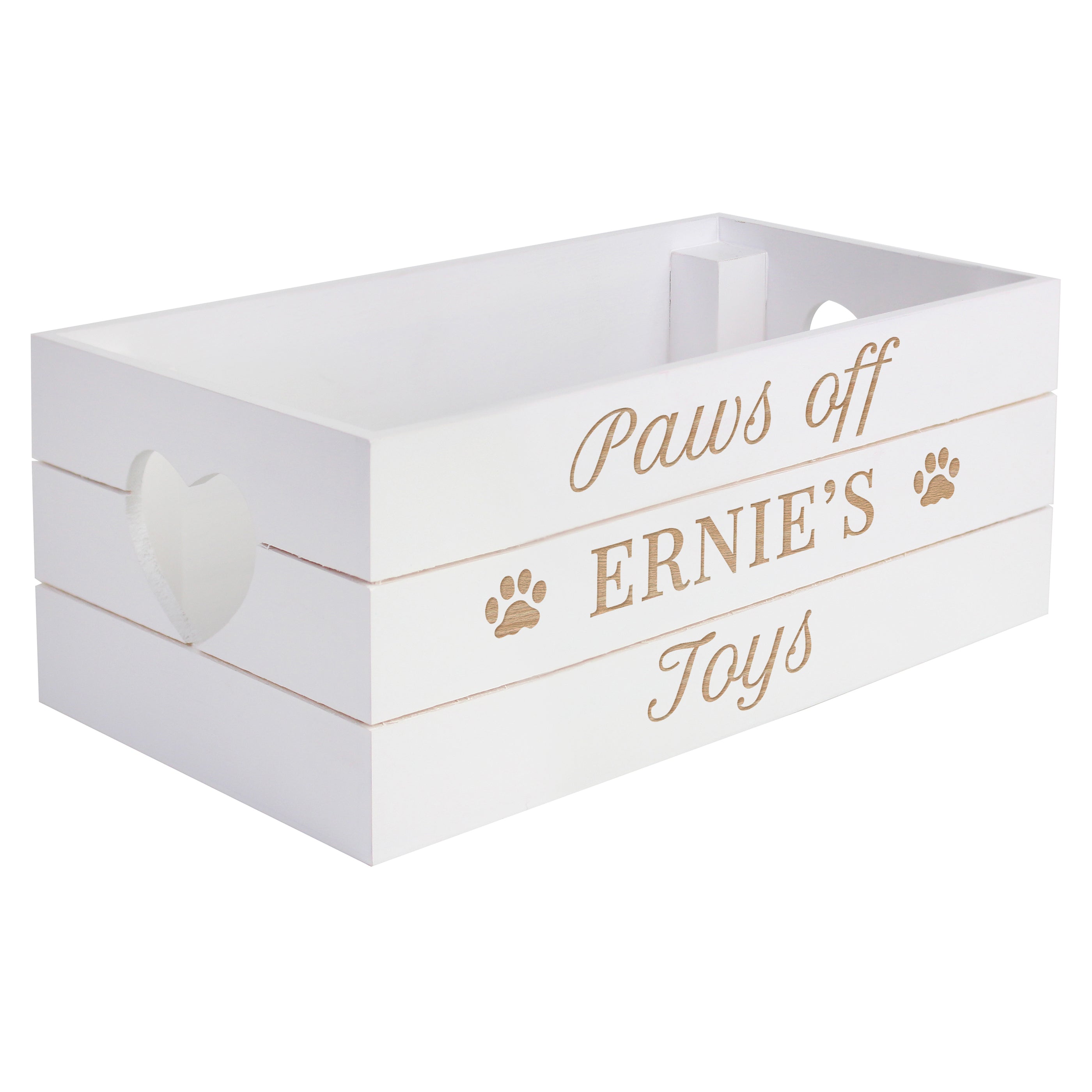 Personalised Pets White Wooden Crate - gift & personalise