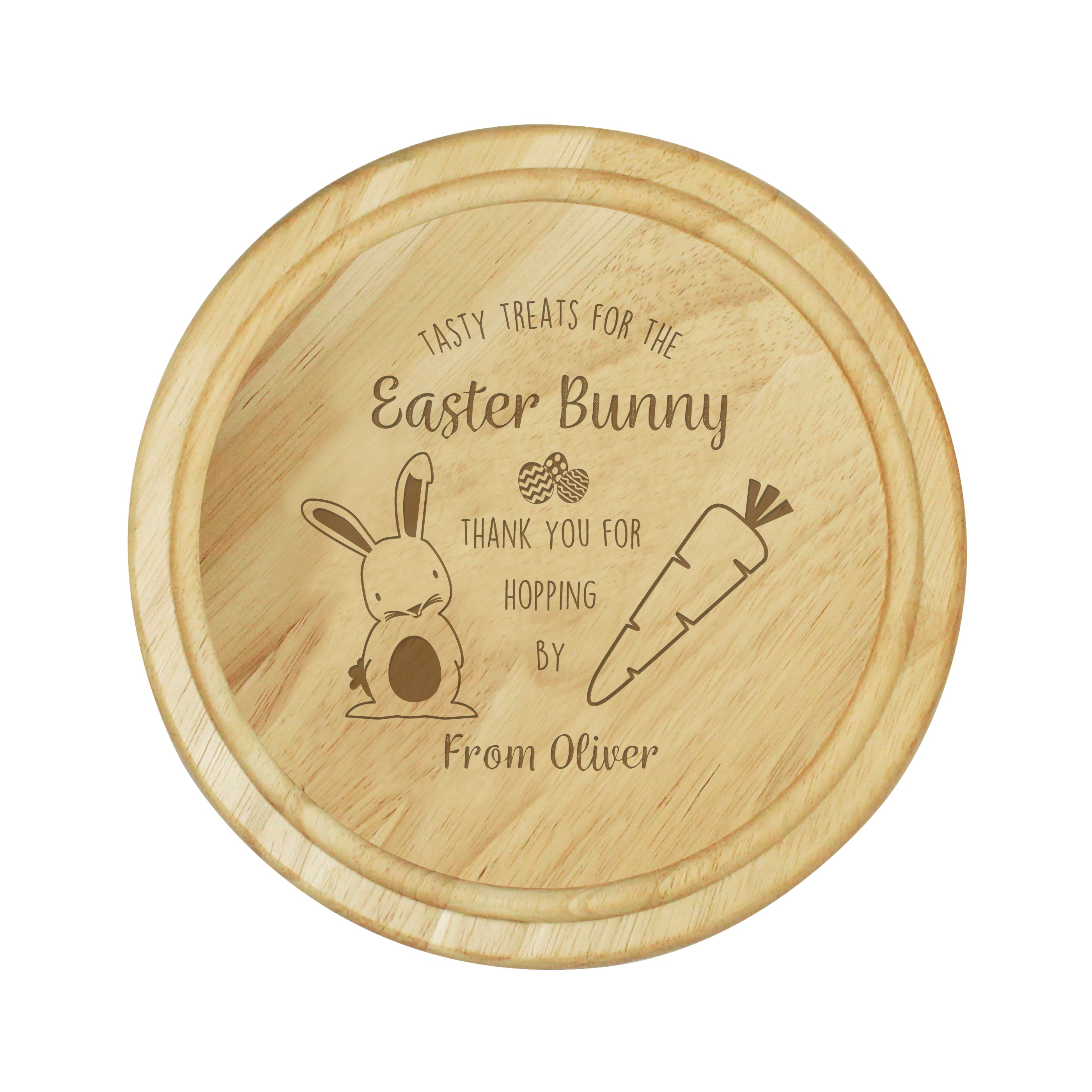 Personalised Easter Bunny Treat Board - gift & personalise