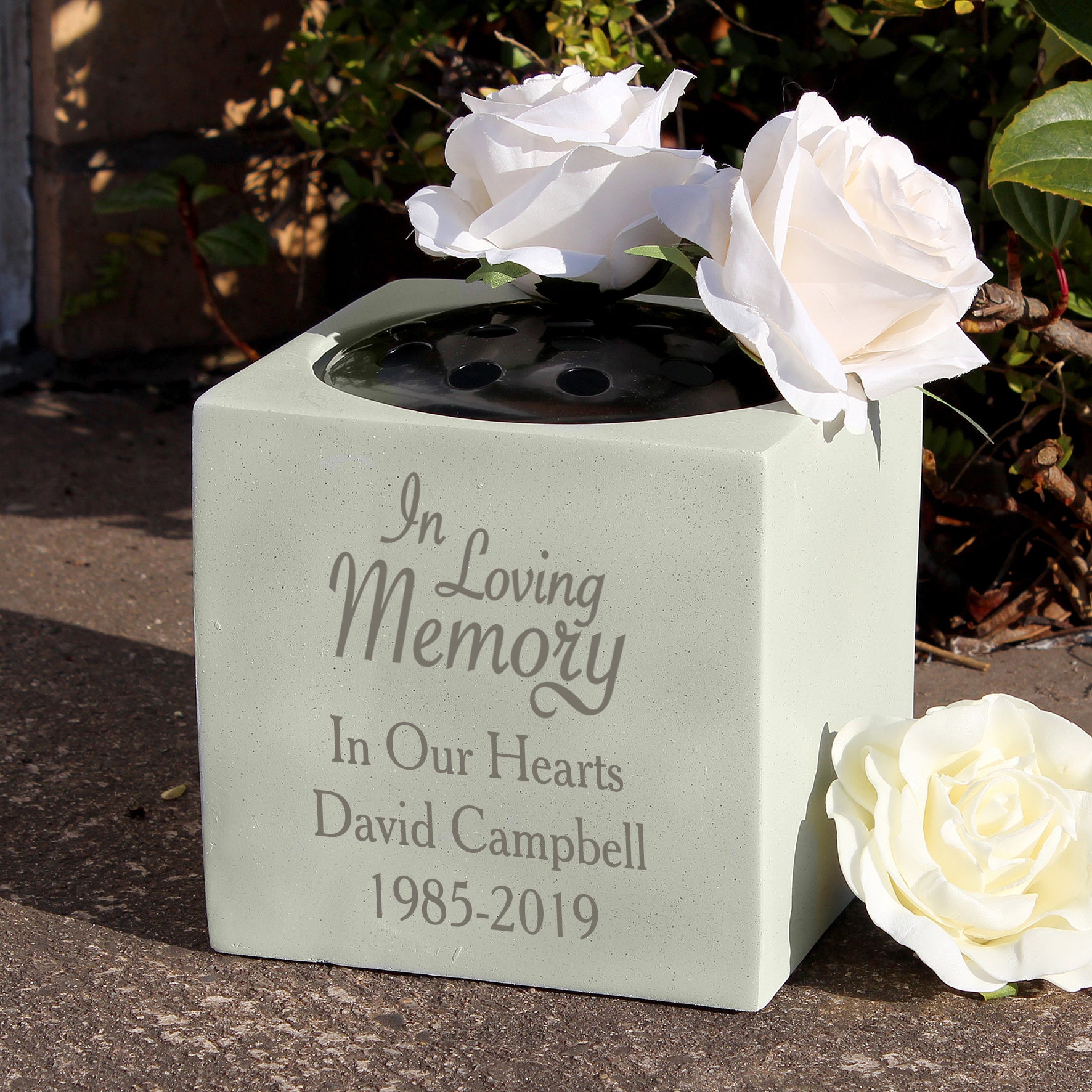 Personalised In Loving Memory Memorial Vase - gift & personalise