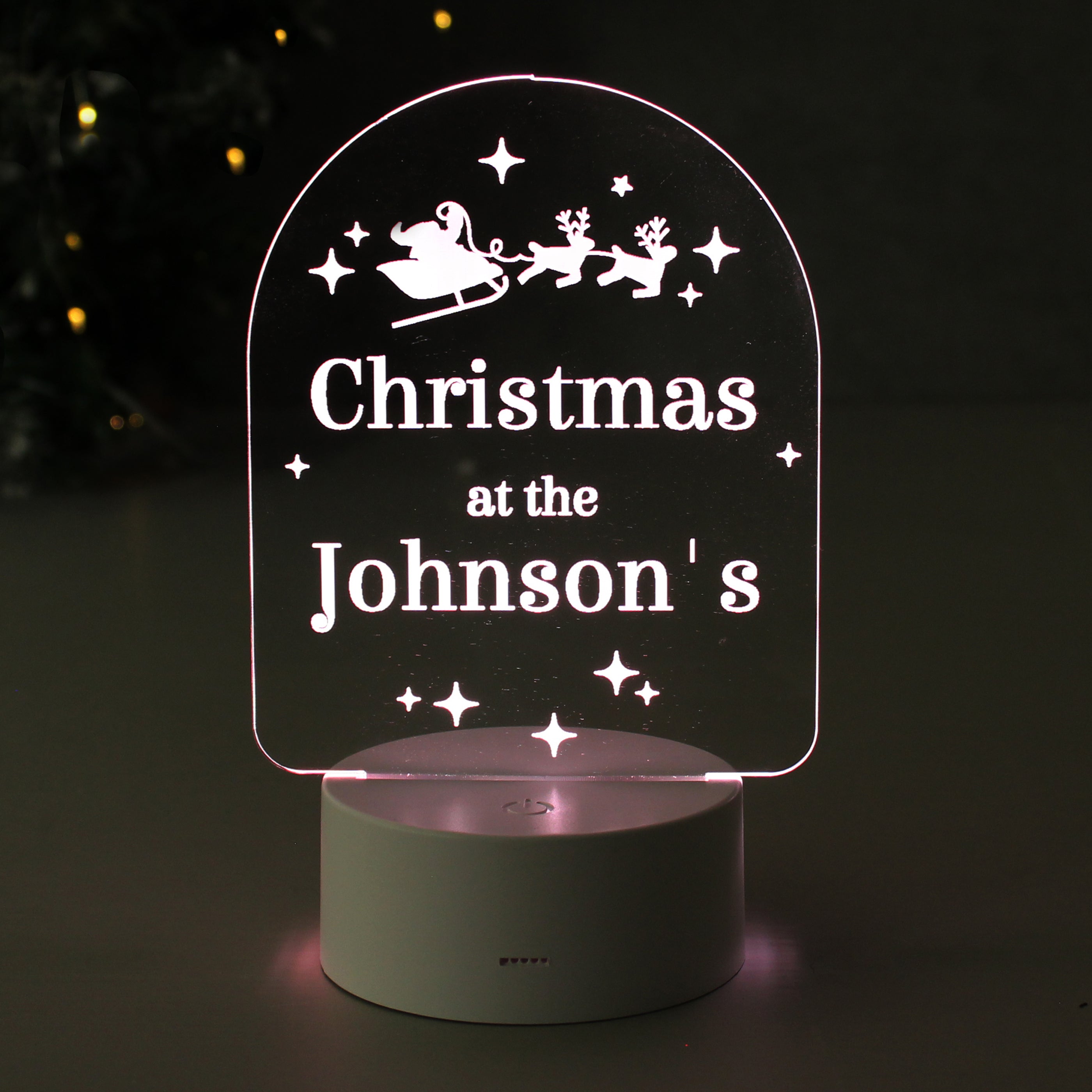 Personalised Free Text Christmas LED Light - gift & personalise