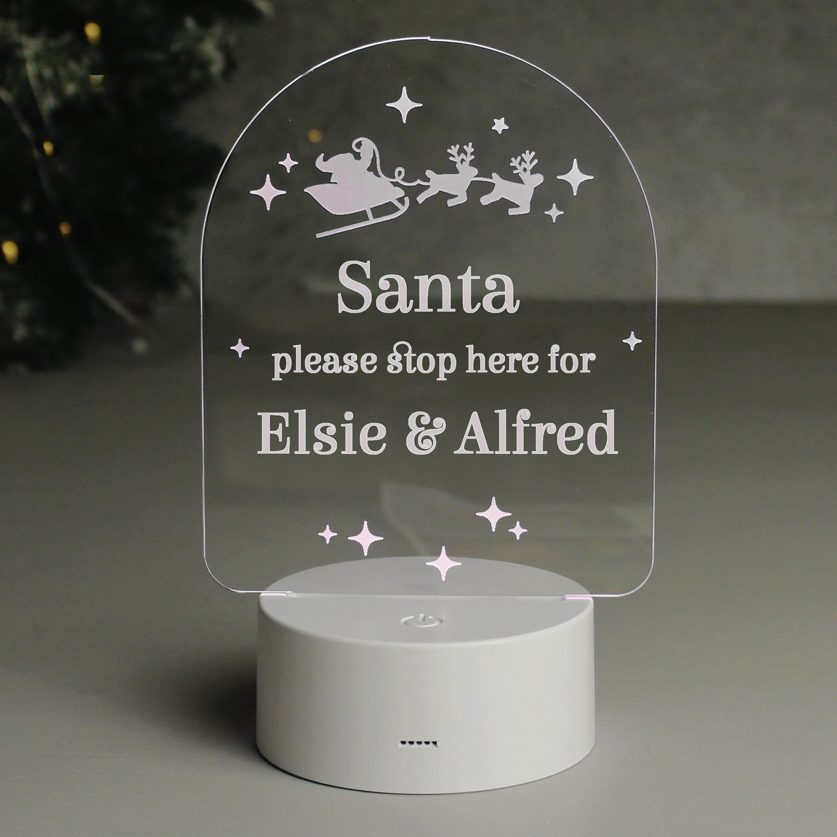 Personalised Free Text Christmas LED Light - gift & personalise