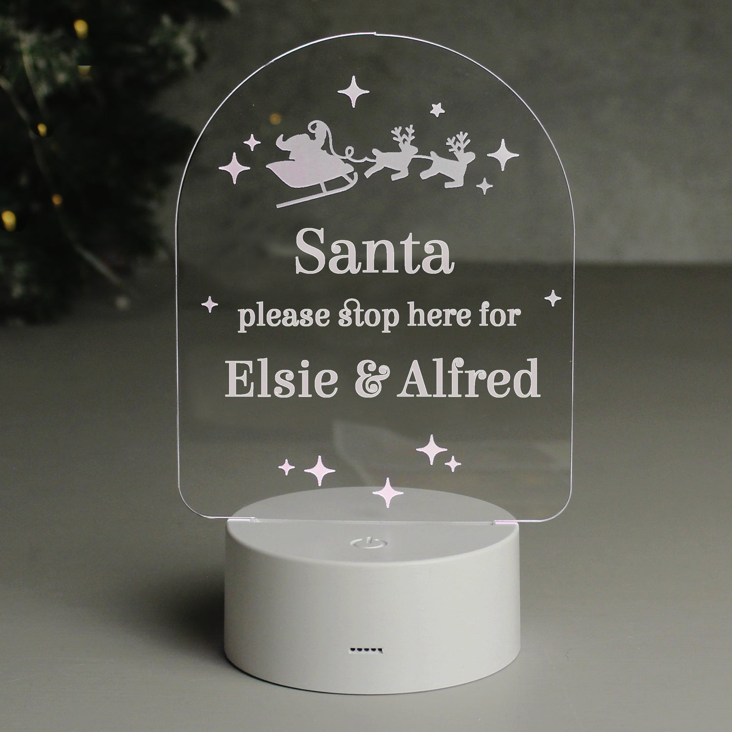 Personalised Free Text Christmas LED Light - gift & personalise