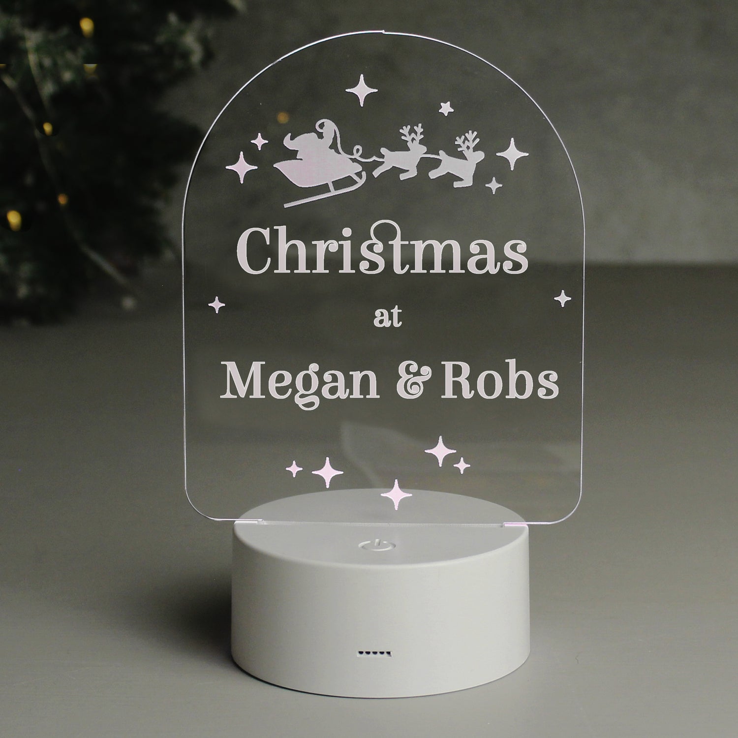 Personalised Free Text Christmas LED Light - gift & personalise