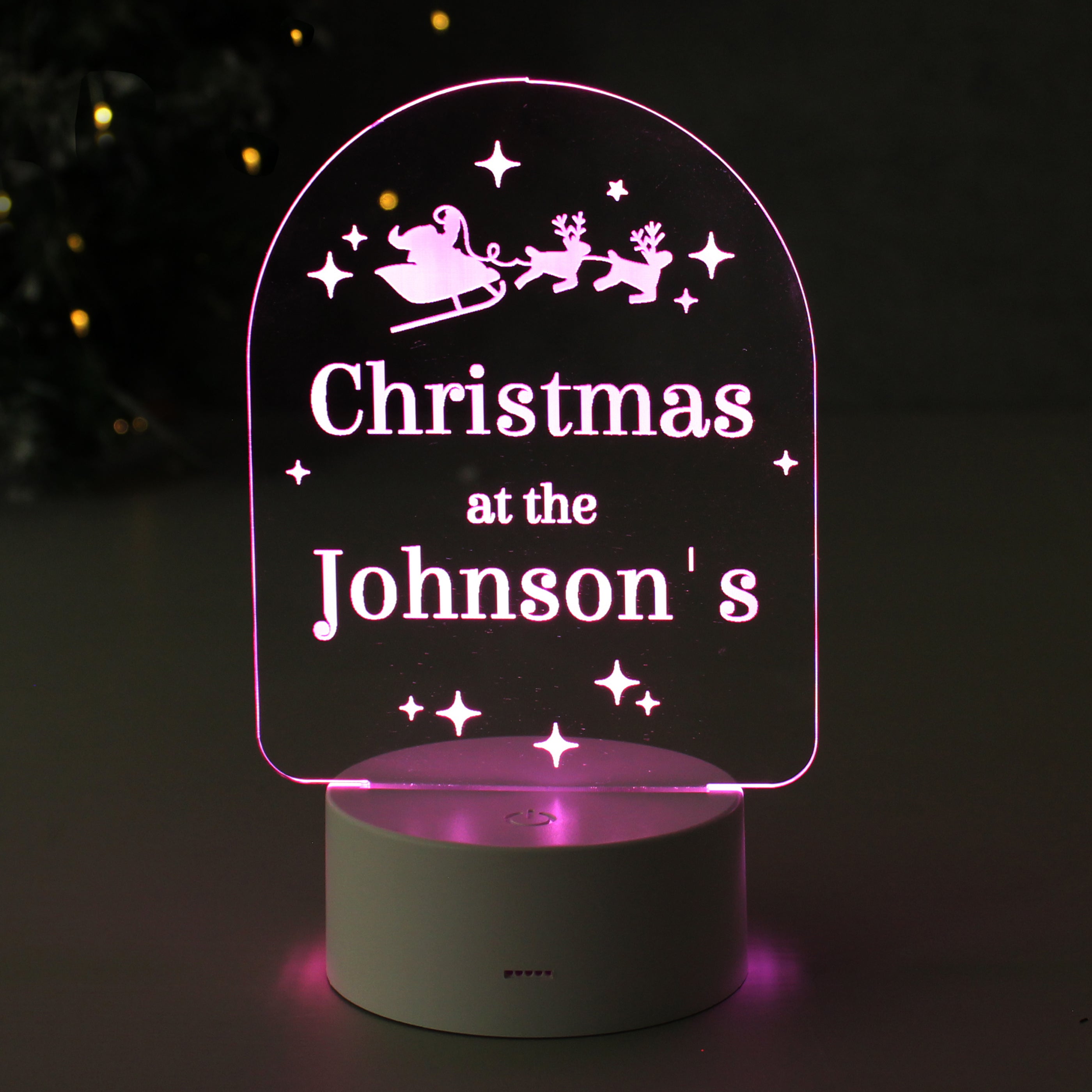 Personalised Free Text Christmas LED Light - gift & personalise