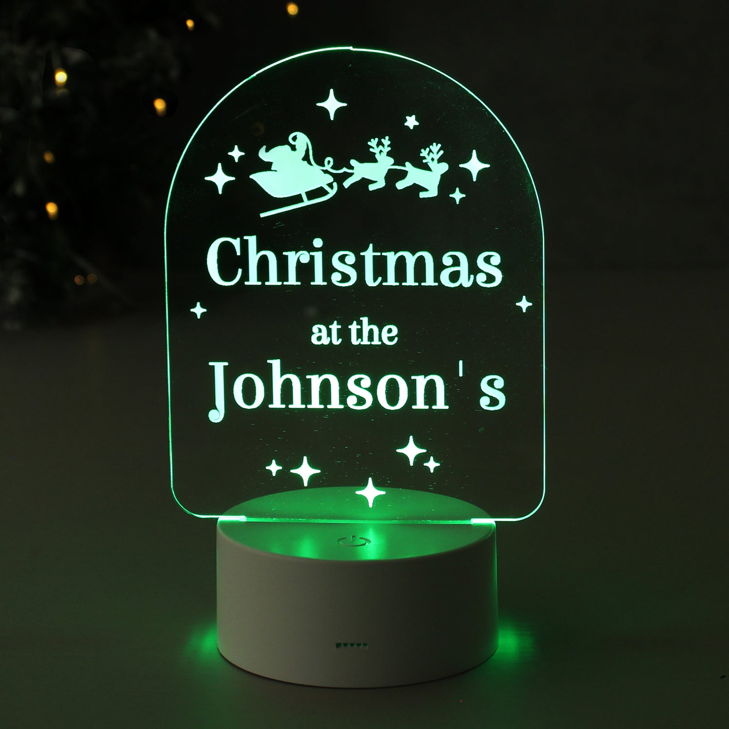 Personalised Free Text Christmas LED Light - gift & personalise