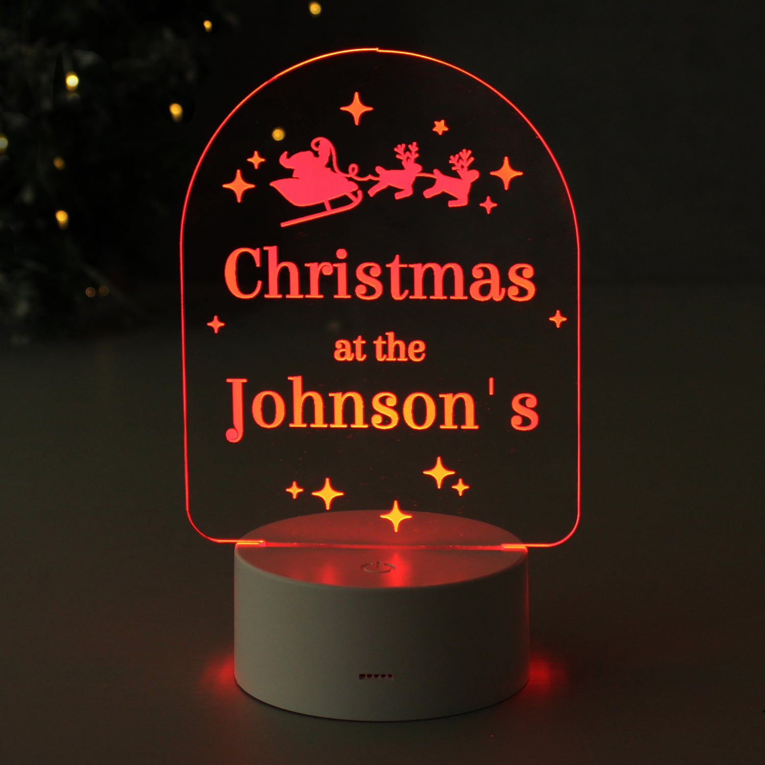 Personalised Free Text Christmas LED Light - gift & personalise