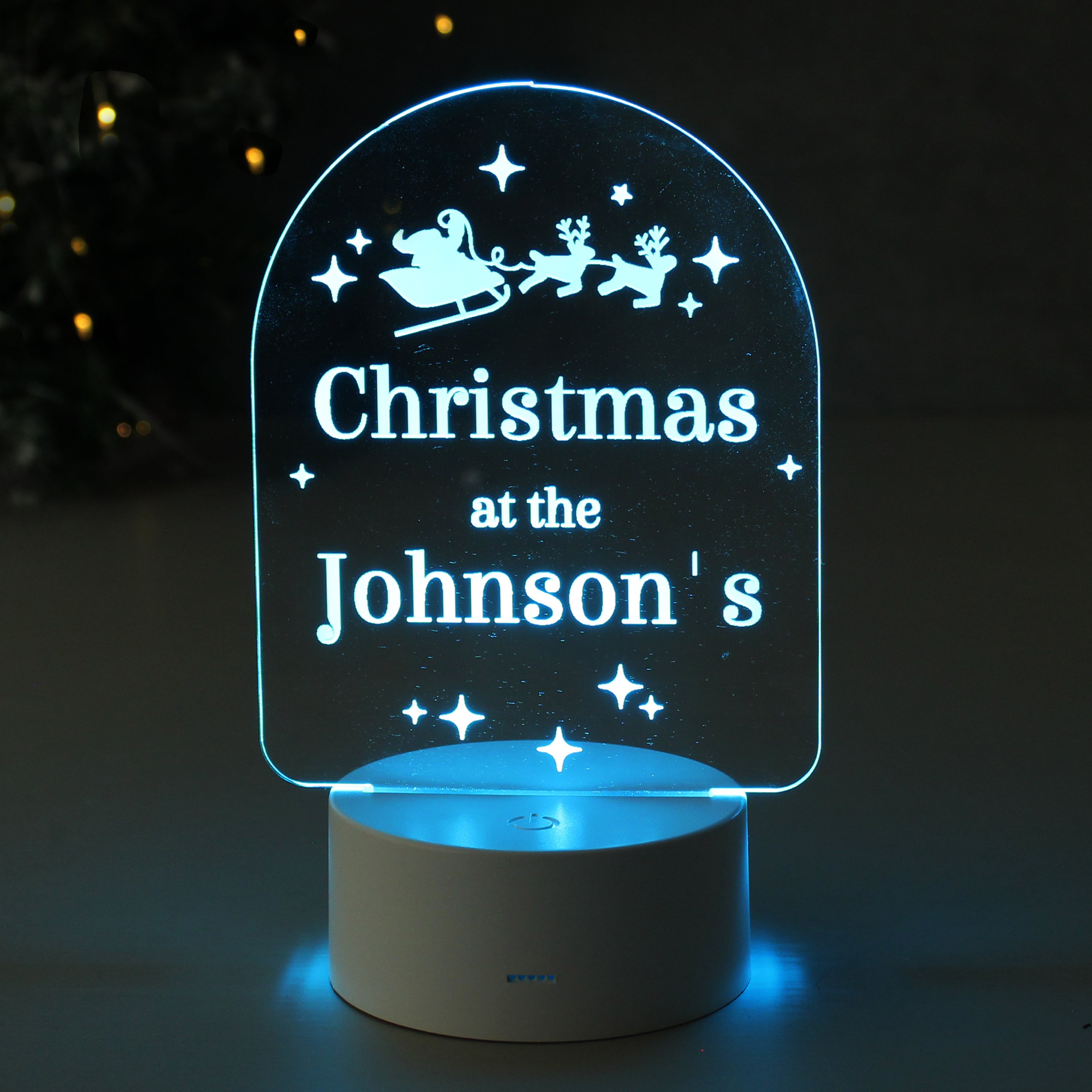 Personalised Free Text Christmas LED Light - gift & personalise