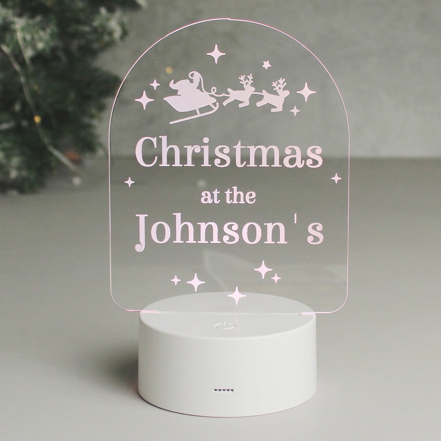 Personalised Free Text Christmas LED Light - gift & personalise