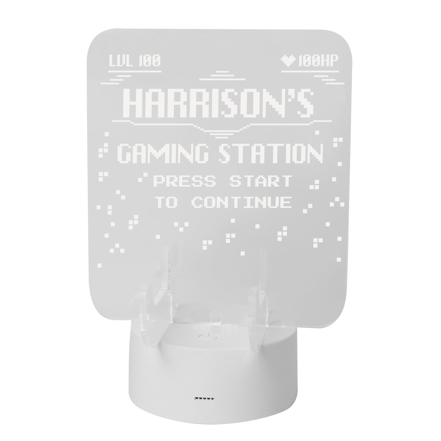 Personalised Gaming Controller Holder LED Colour Changing Light - gift & personalise