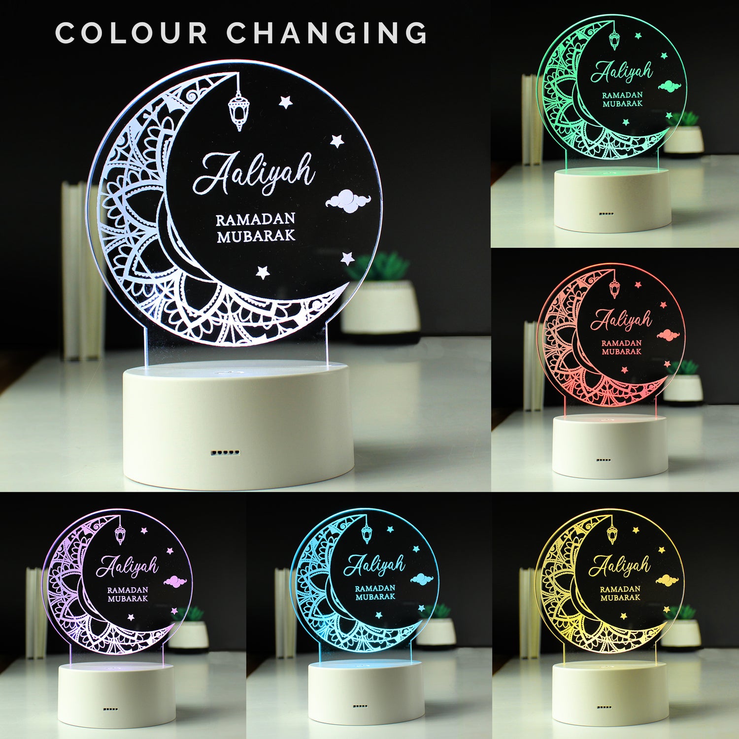 Personalised Eid and Ramadan LED Light - gift & personalise