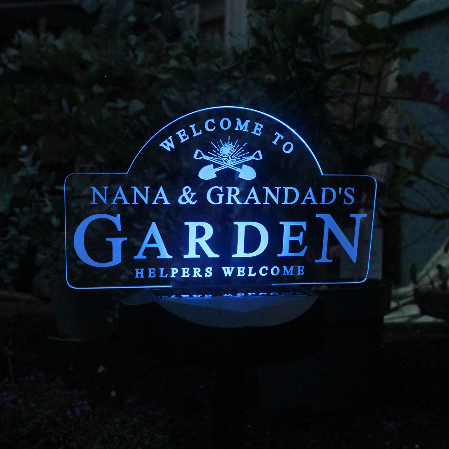 Personalised Garden Sign Outdoor Solar Light - gift & personalise