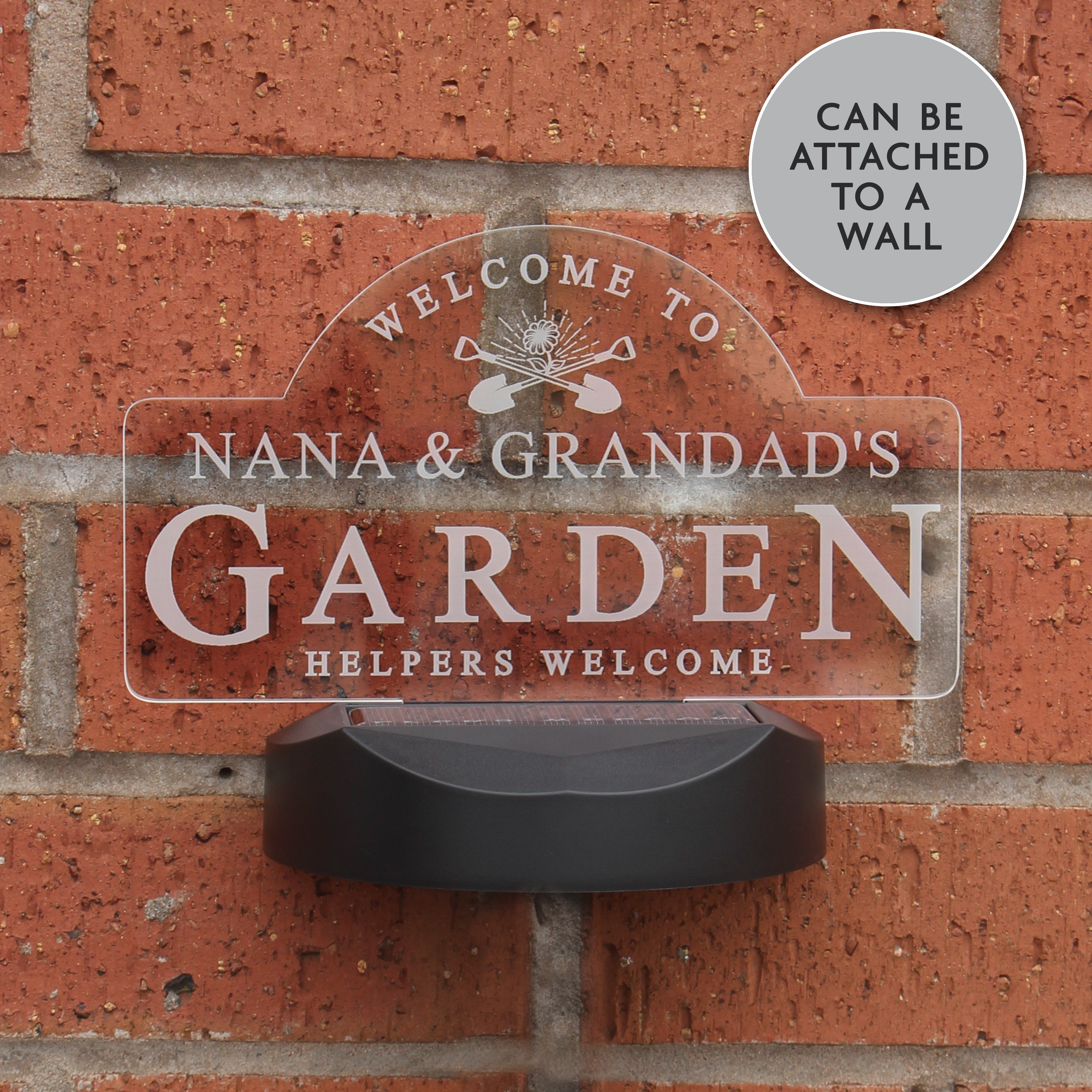 Personalised Garden Sign Outdoor Solar Light - gift & personalise