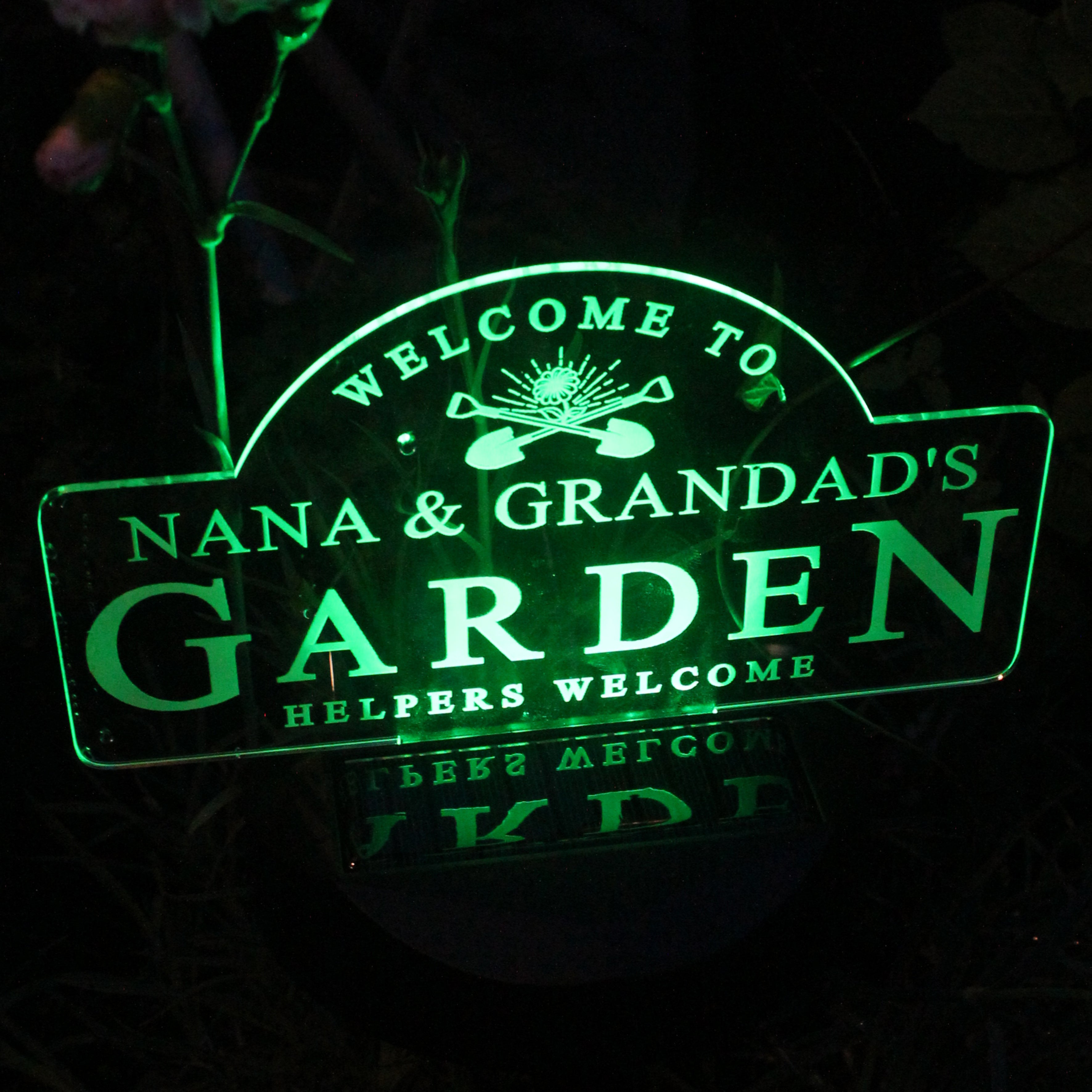 Personalised Garden Sign Outdoor Solar Light - gift & personalise