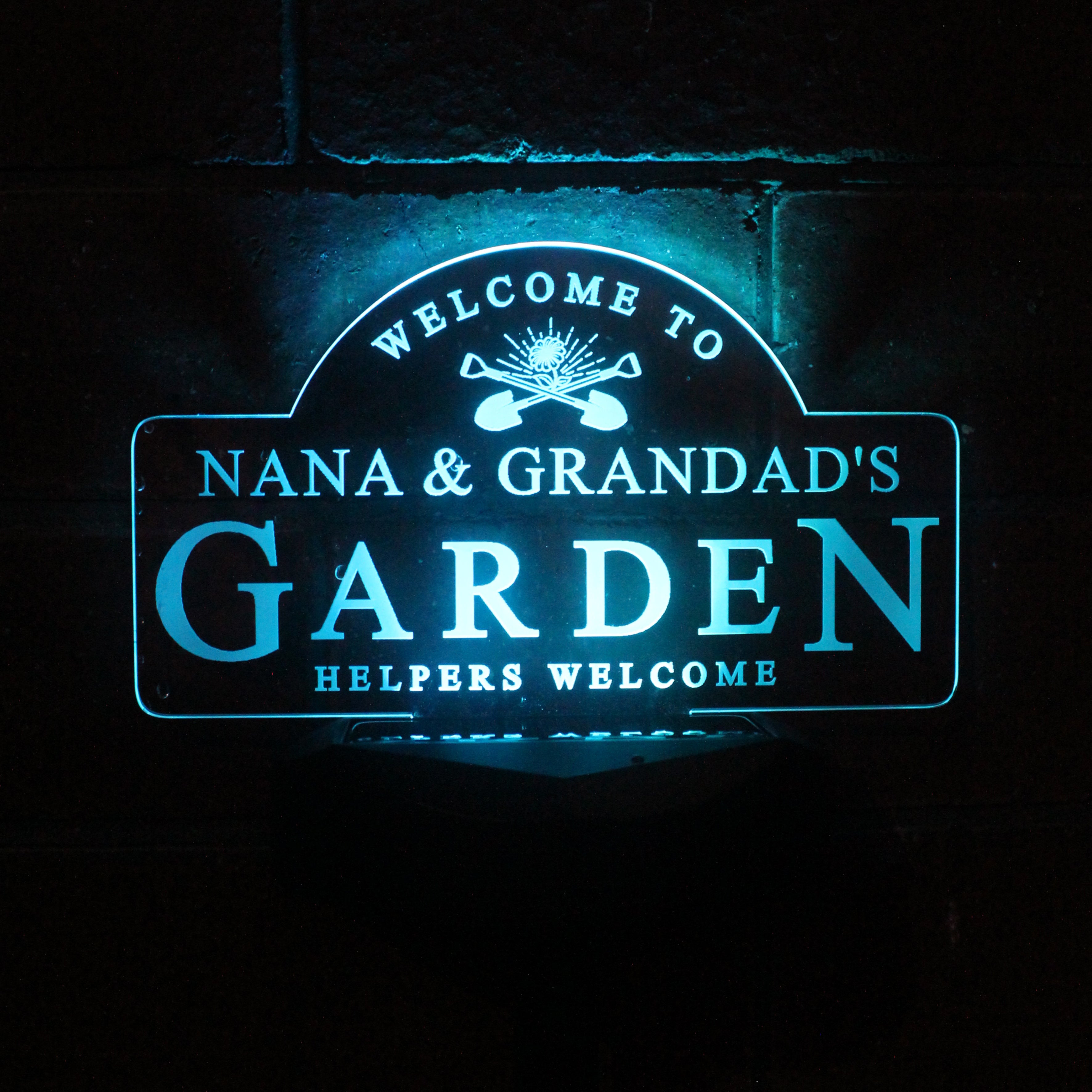 Personalised Garden Sign Outdoor Solar Light - gift & personalise