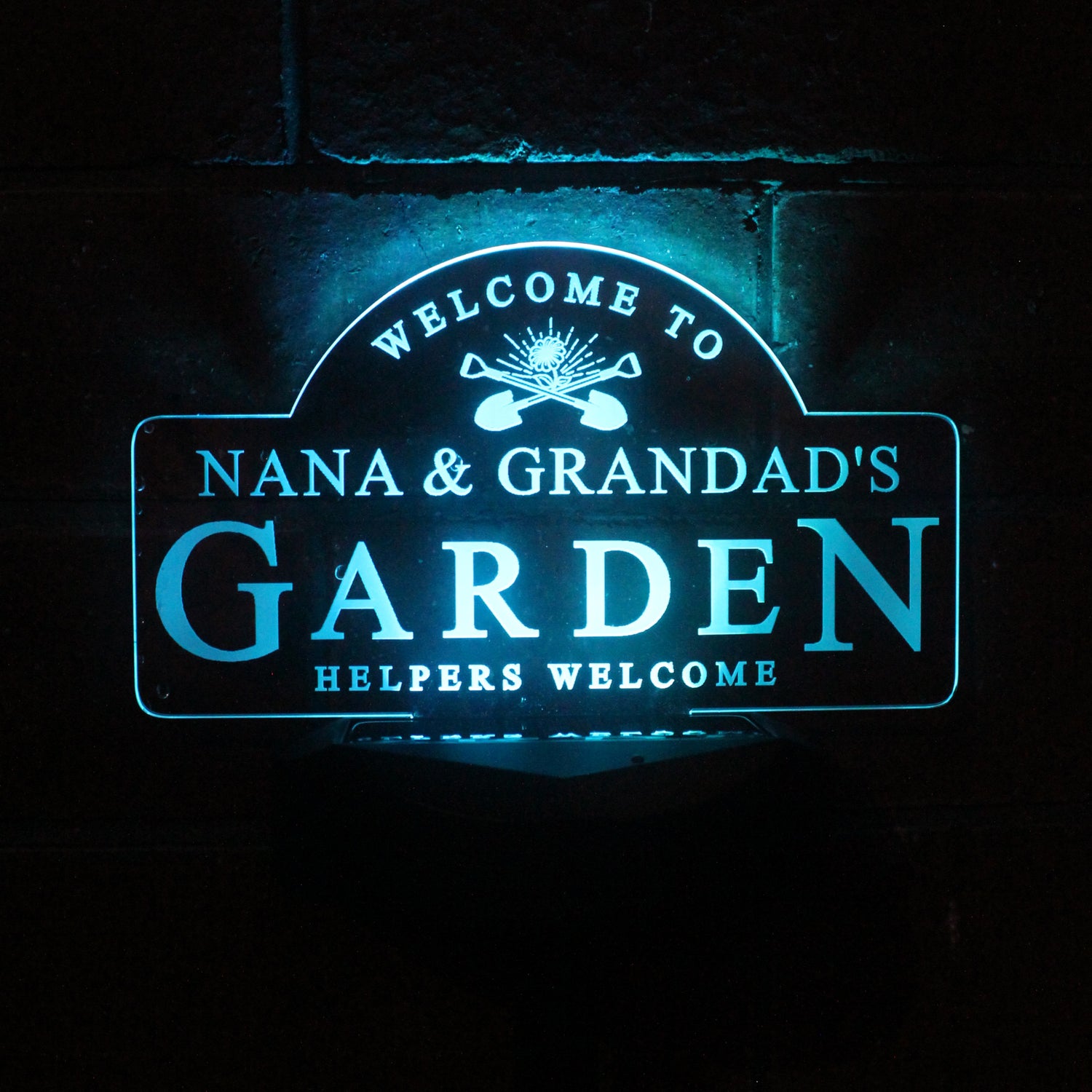 Personalised Garden Sign Outdoor Solar Light - gift & personalise