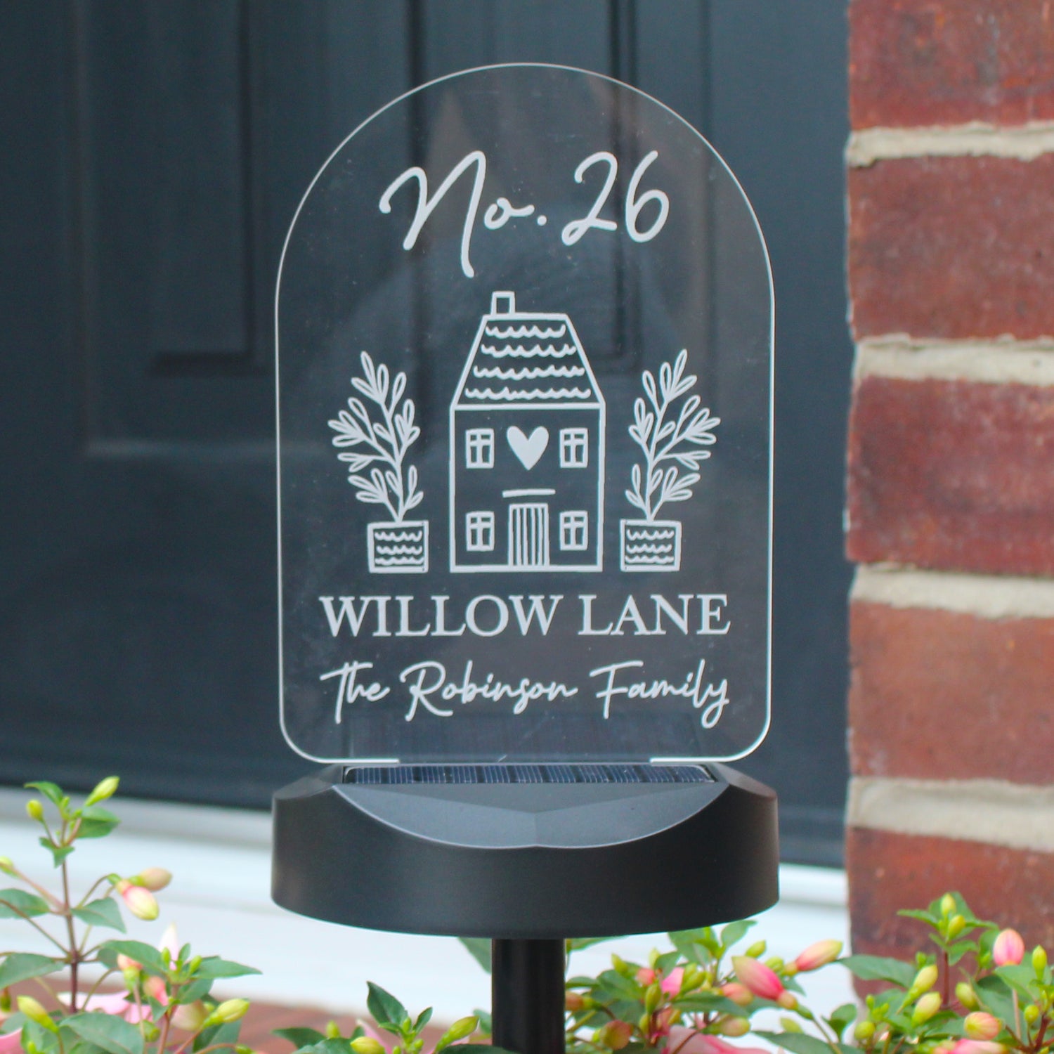 Personalised Home Outdoor Solar Light - gift & personalise