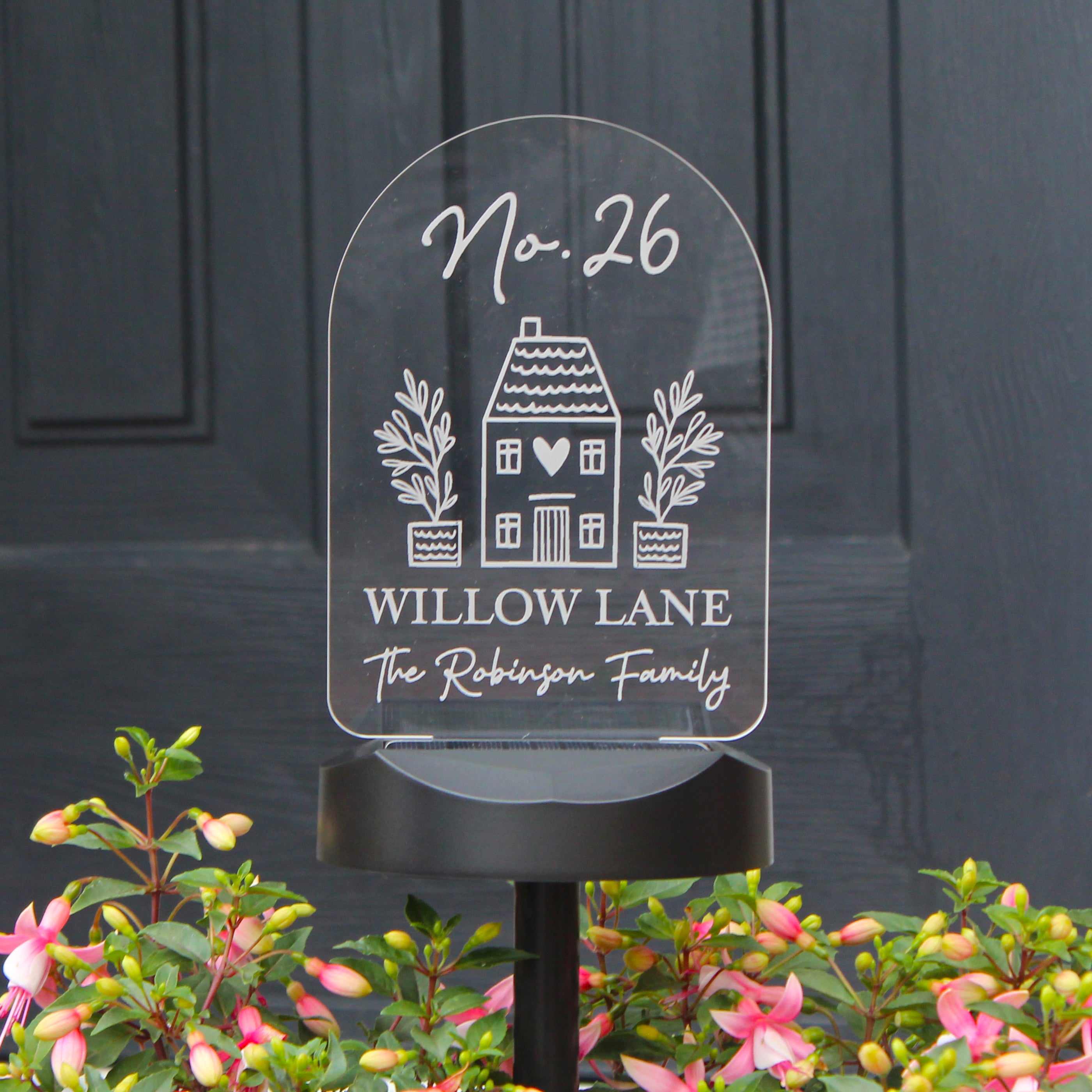 Personalised Home Outdoor Solar Light - gift & personalise