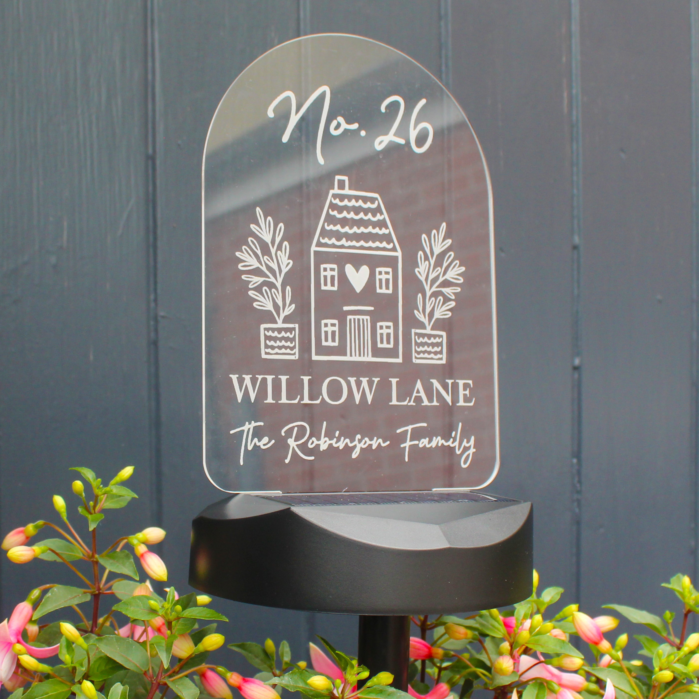 Personalised Home Outdoor Solar Light - gift & personalise