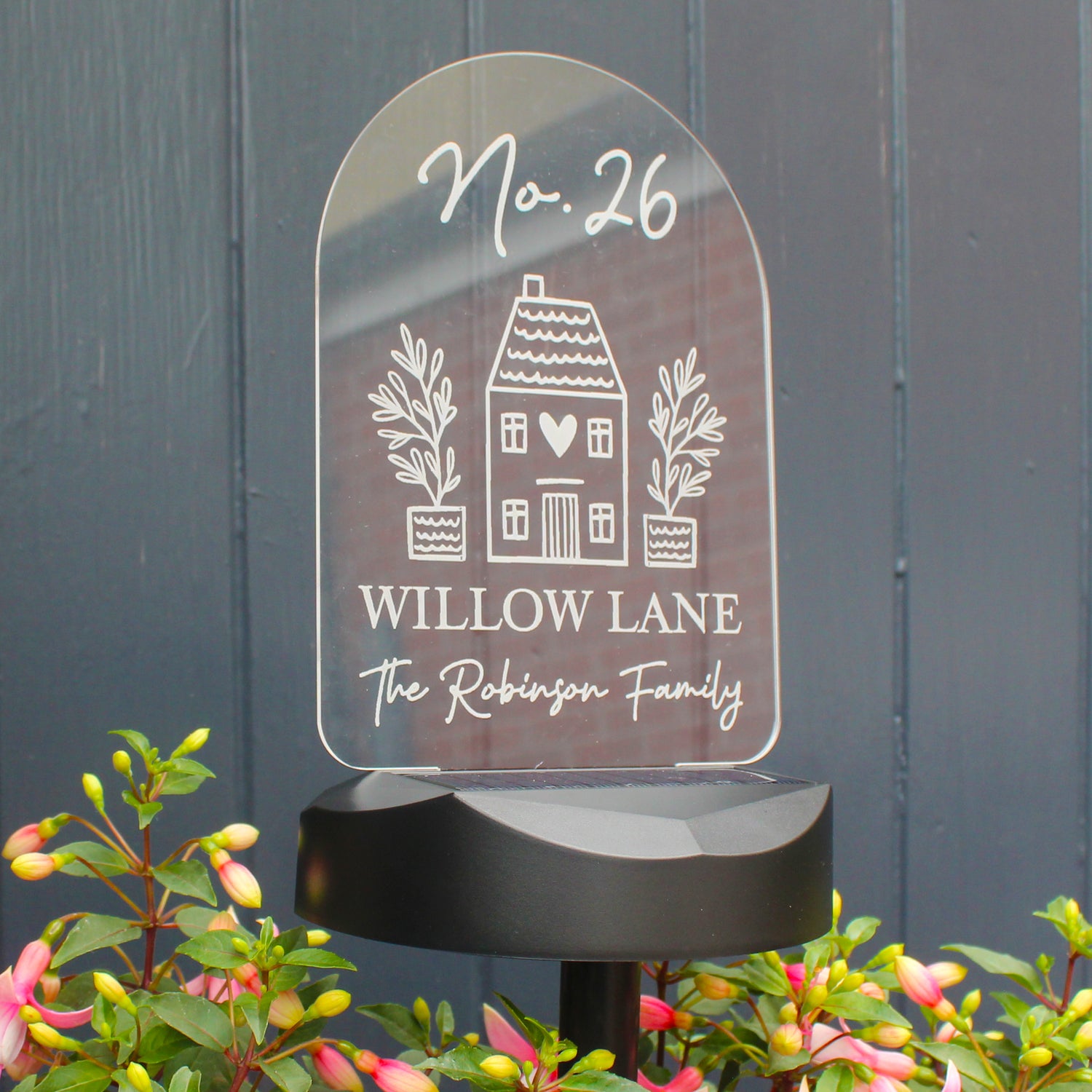 Personalised Home Outdoor Solar Light - gift & personalise