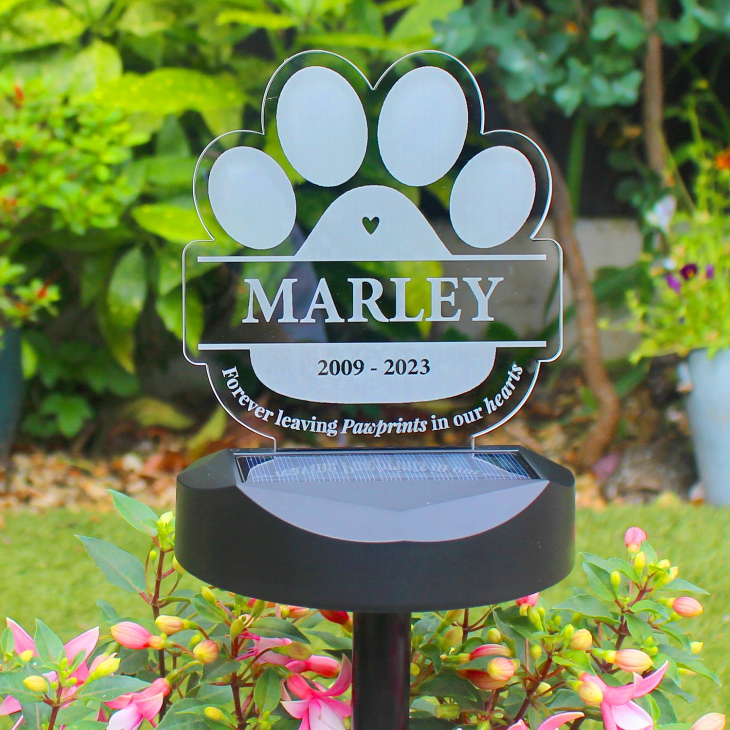 Personalised Pet Memorial Outdoor Solar Light - gift & personalise