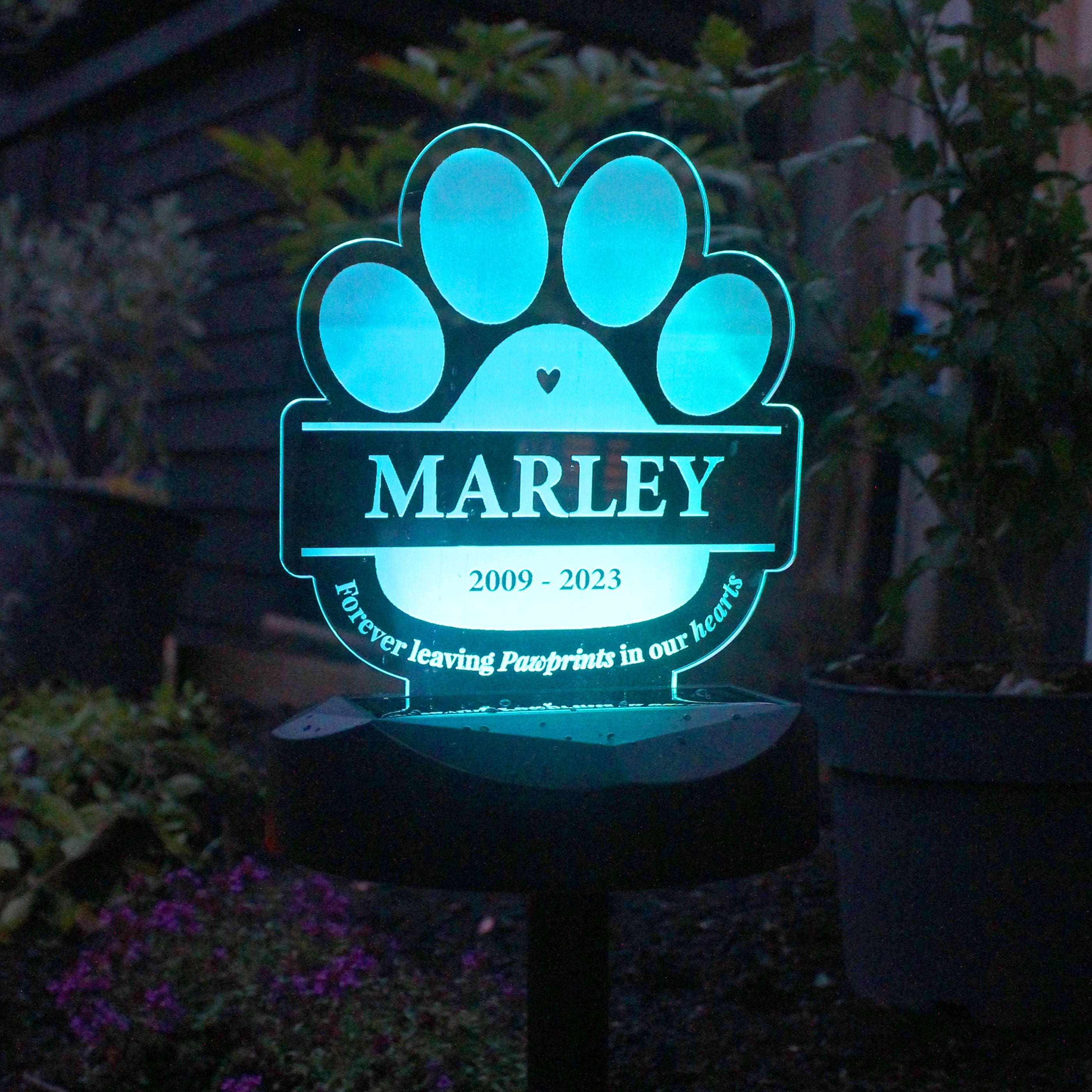 Personalised Pet Memorial Outdoor Solar Light - gift & personalise